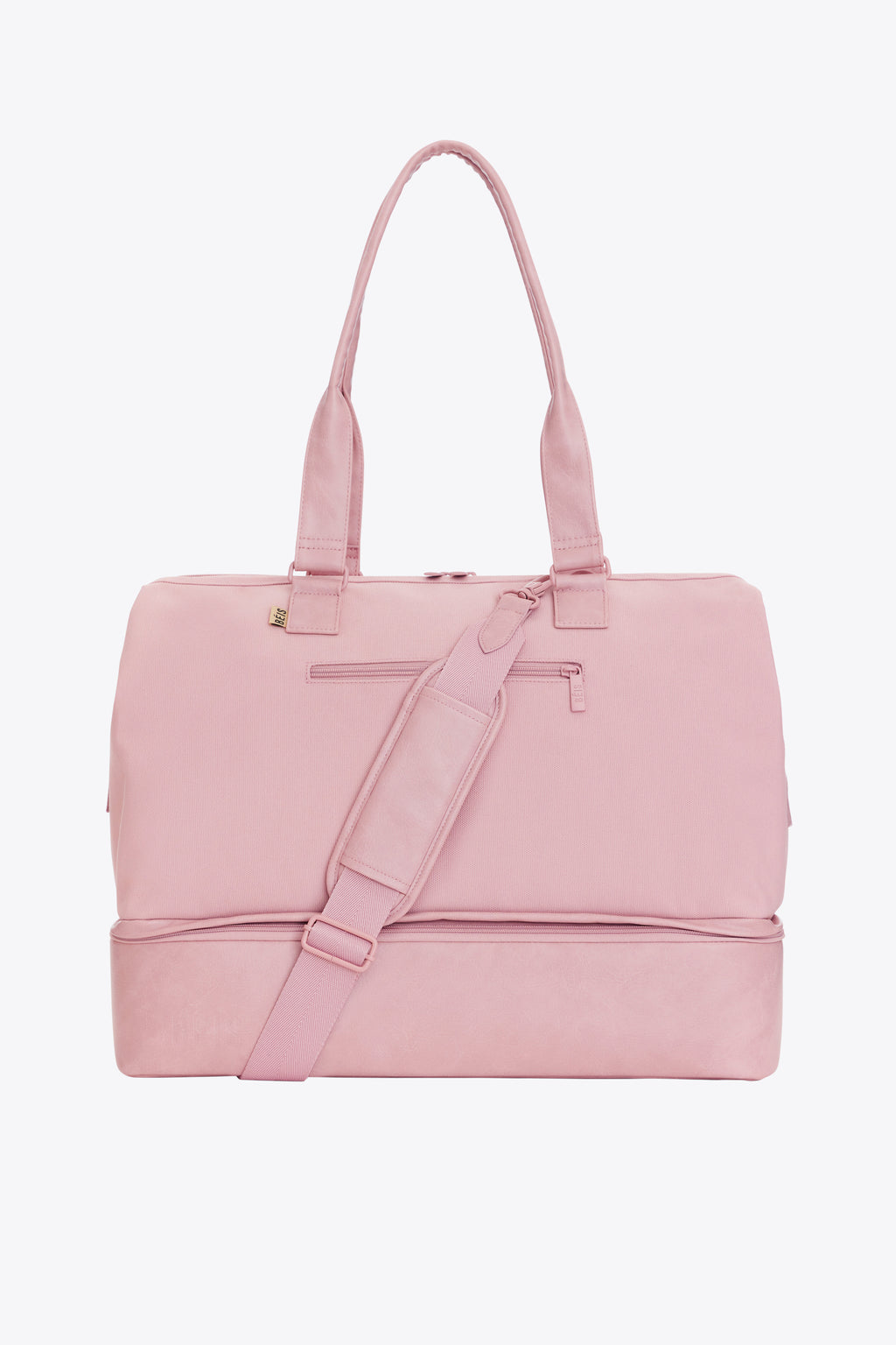 BÉIS 'The Convertible Weekender' in Atlas Pink - Pink Weekender Bag & Overnight  Bag