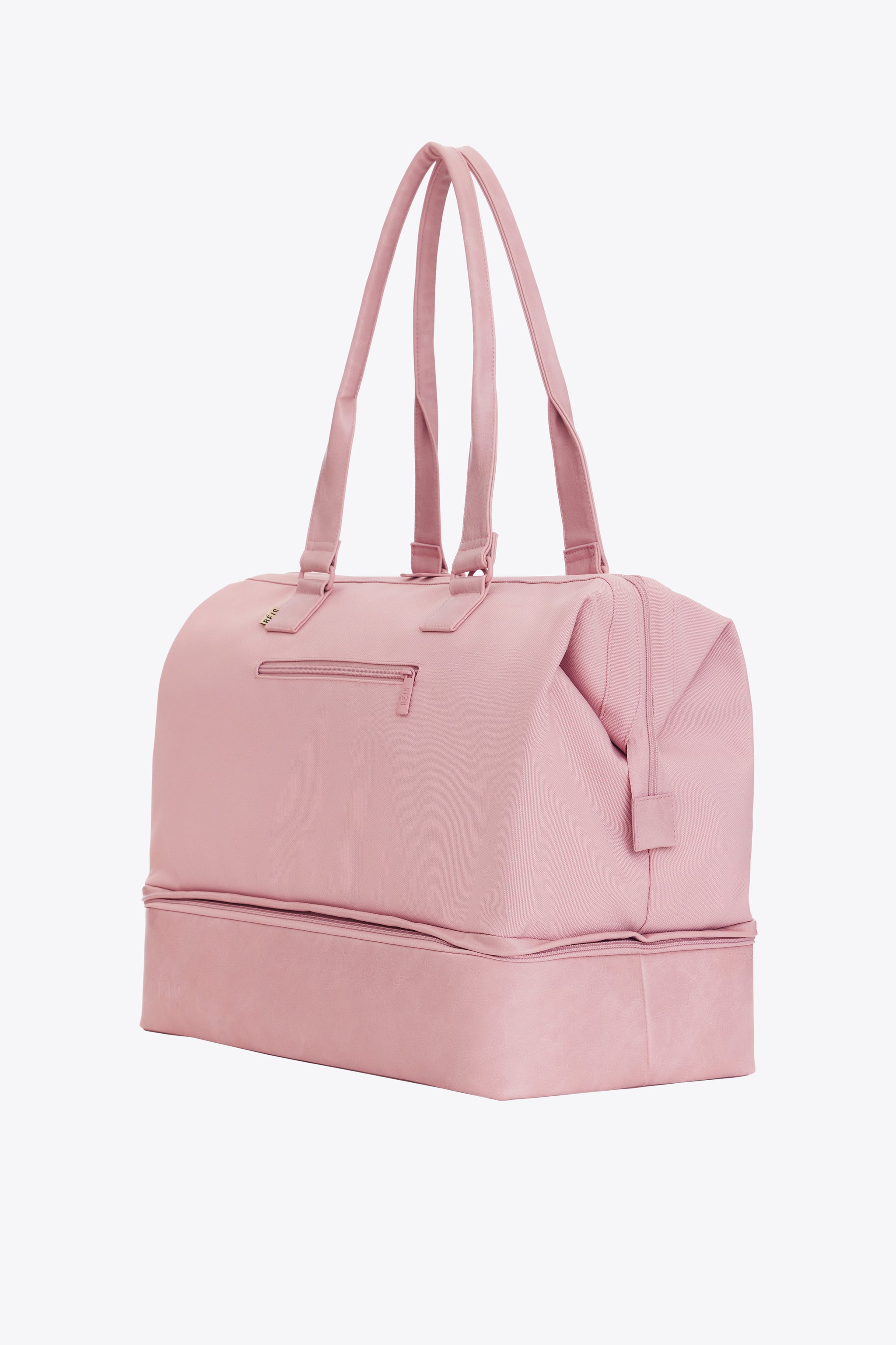 BÉIS 'The Convertible Weekender' in Atlas Pink - Pink Weekender Bag ...