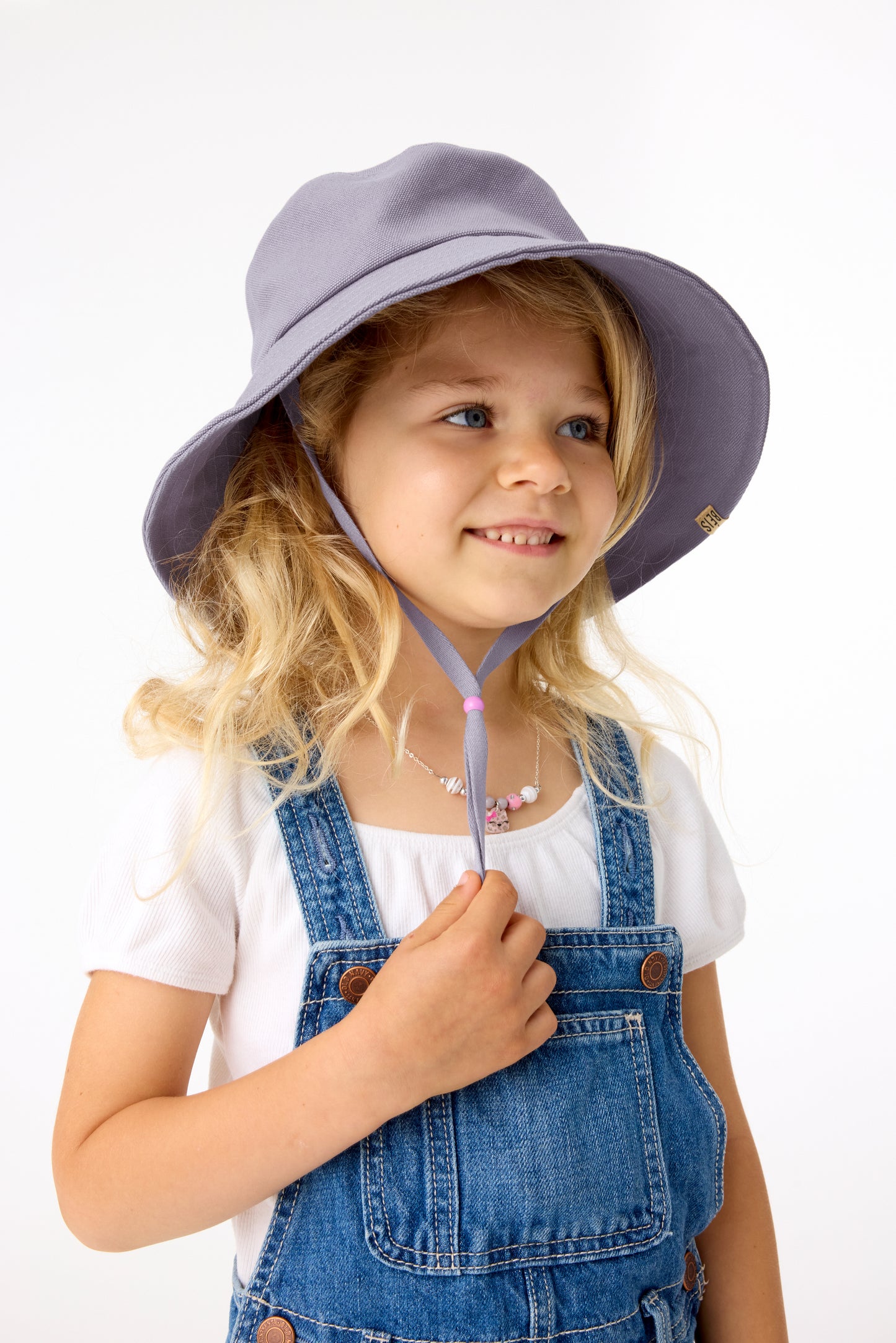 The Kids Wide Brim Sun Hat in Lavender