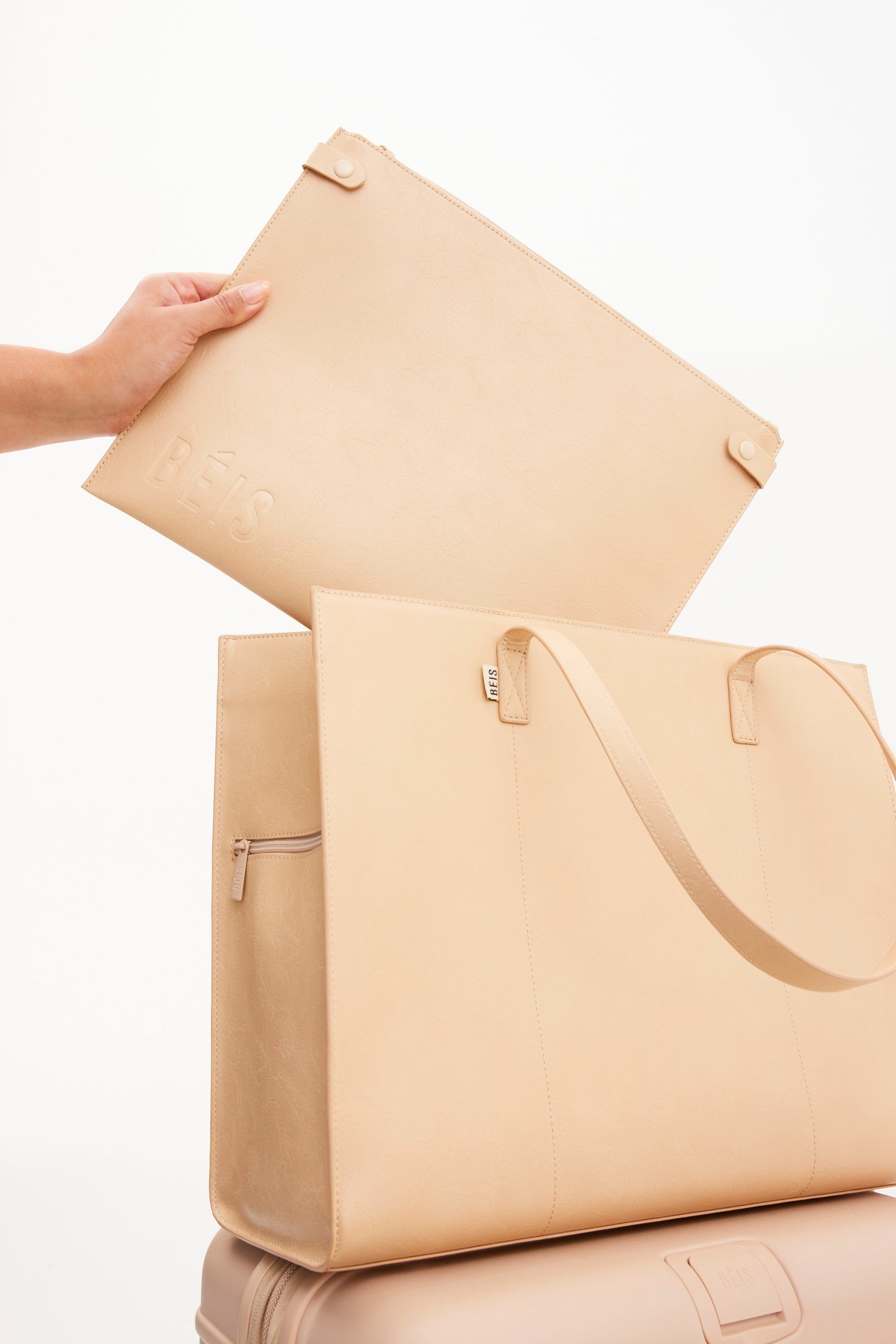 Resale The Large Work Tote in Beige