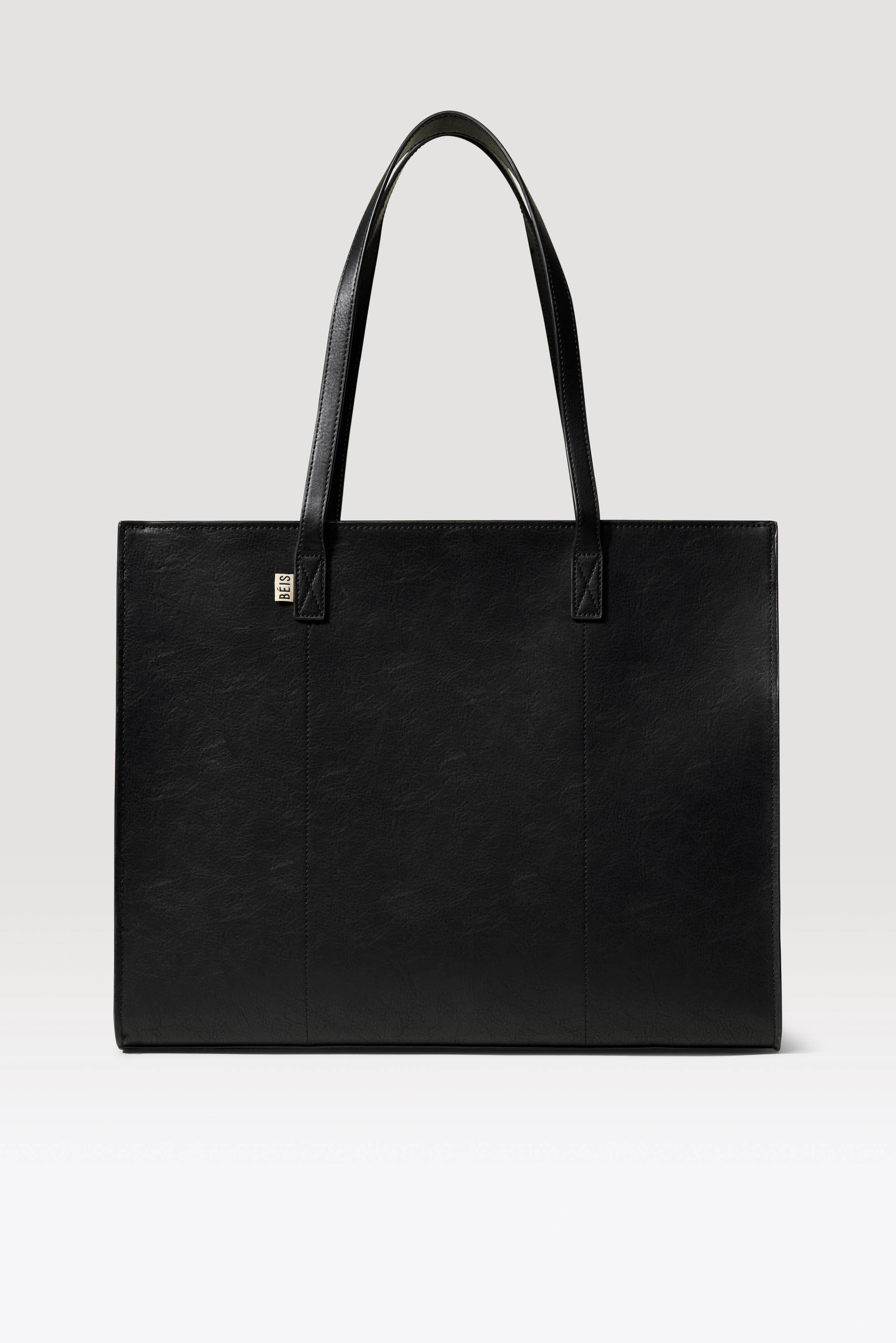 BÉIS 'The Large Work Tote' in Black - Womens Large Laptop Bag in Black