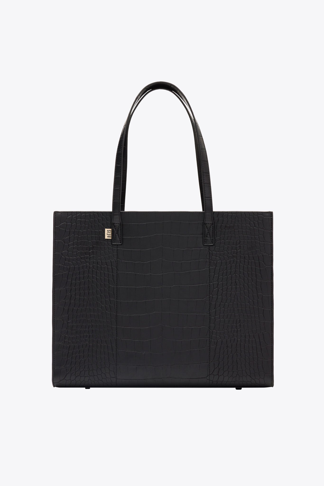 B IS The Large Work Tote In Black Croc Large Laptop Bag Work Tote B is the large work tote in black croc large laptop bag work tote