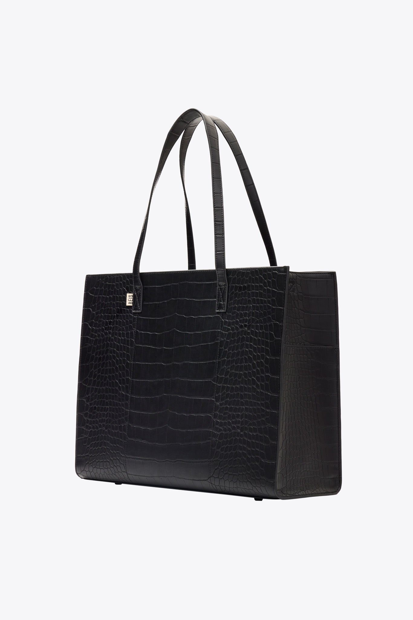 Beis black croc work tote Clearance