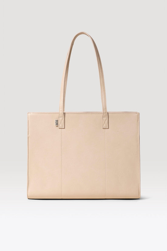 The Work Tote in Beige