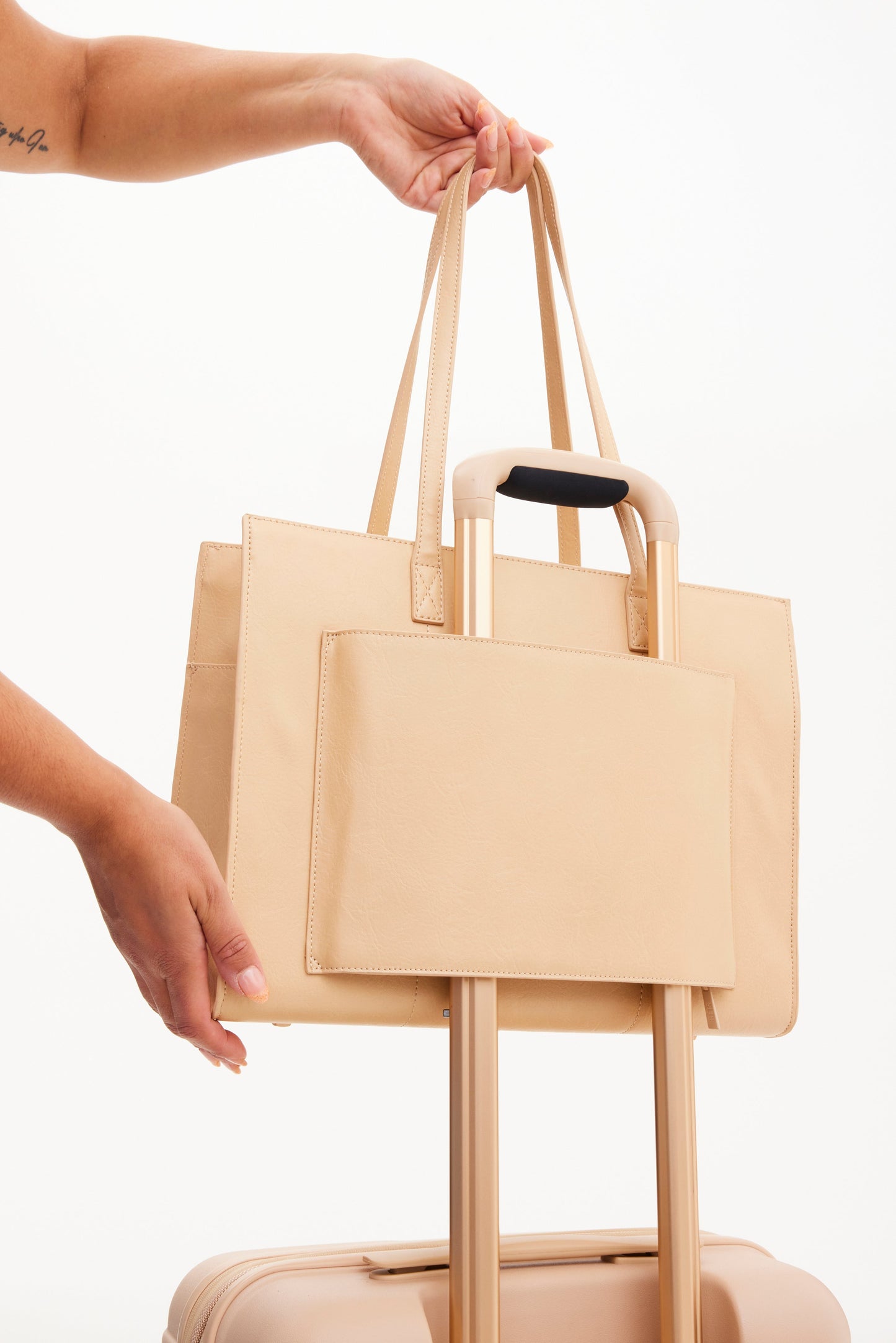 Resale The Work Tote in Beige