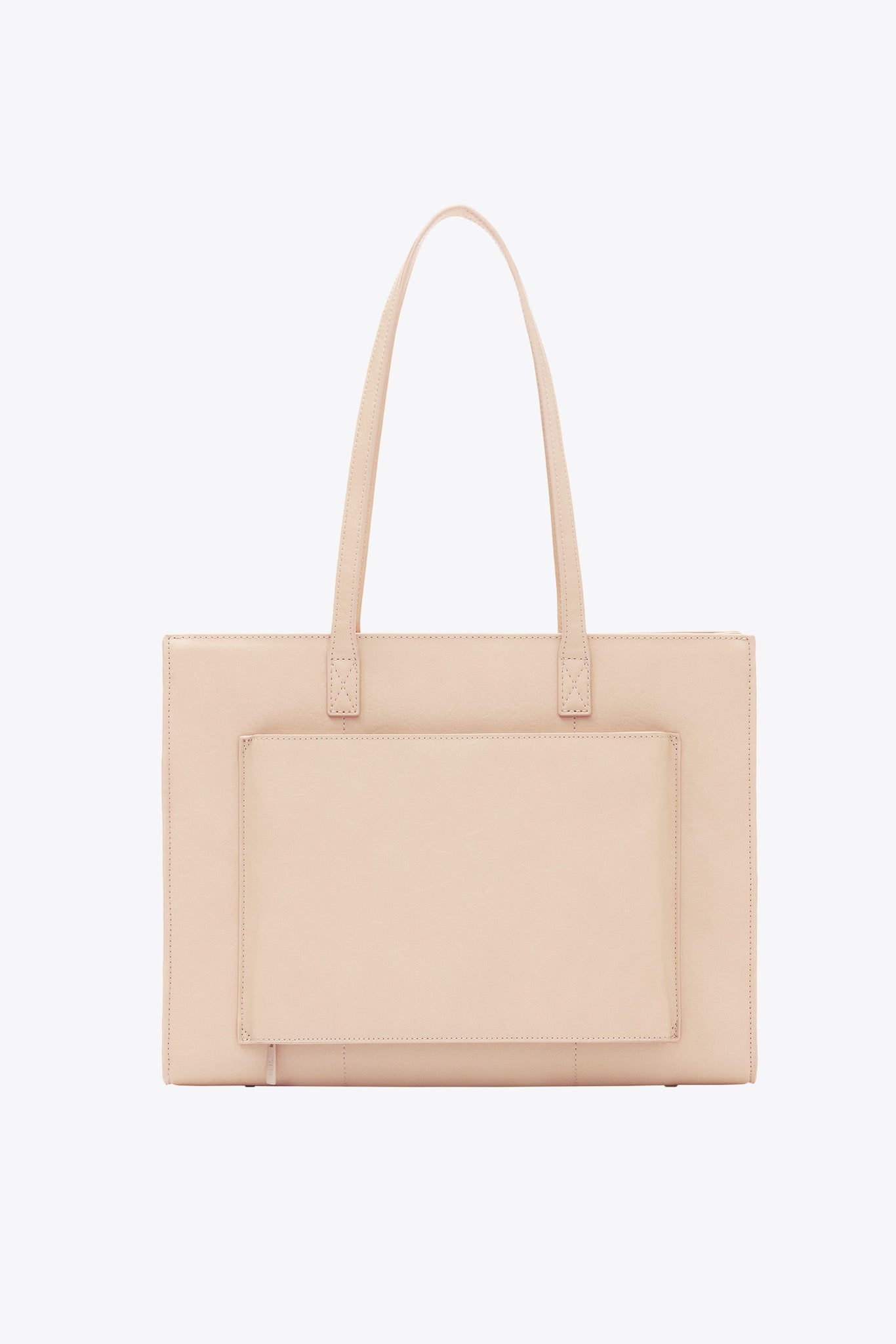 White leather outlet tote