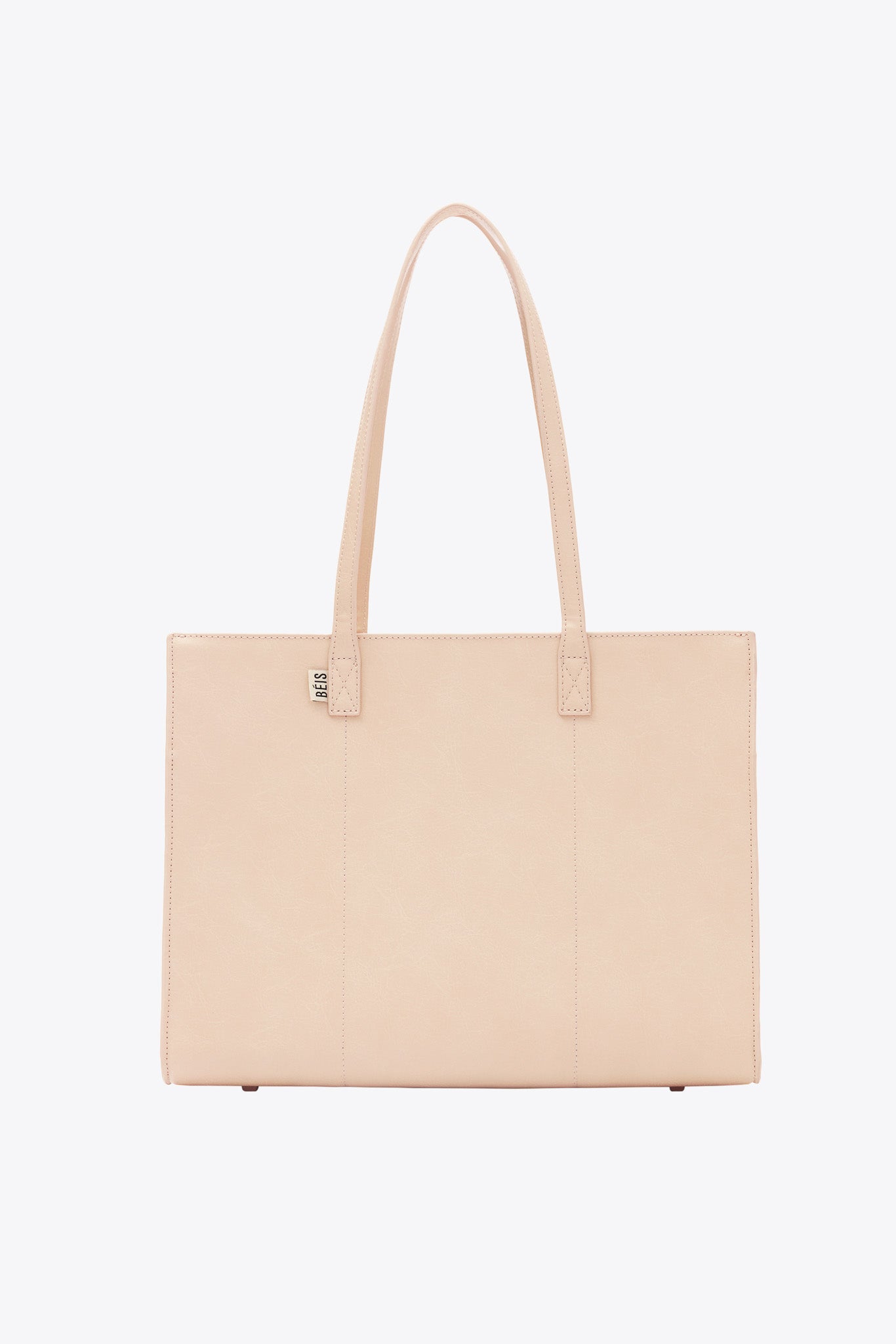 Beige tote 2025 bag leather