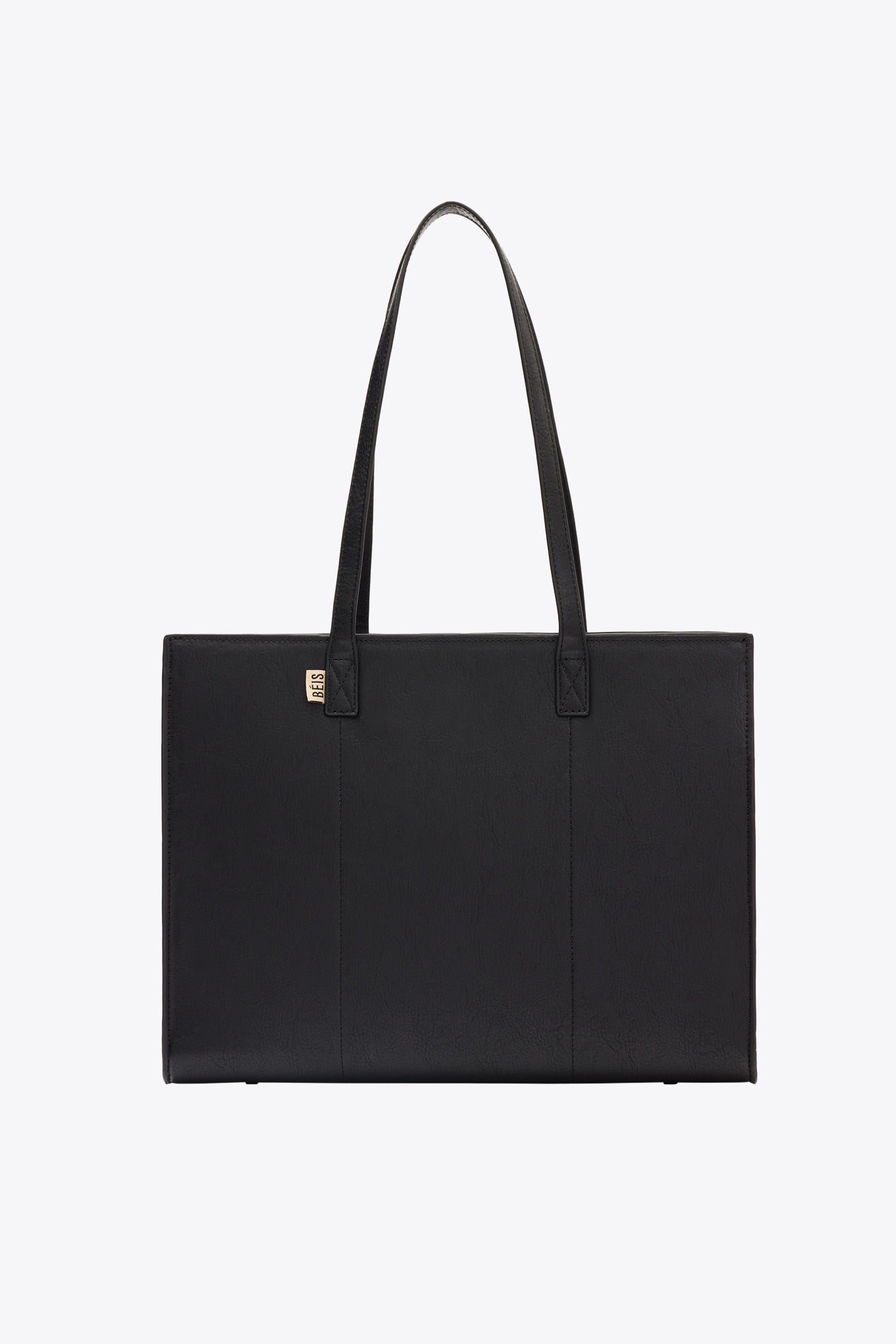 Black and shop grey tote bag