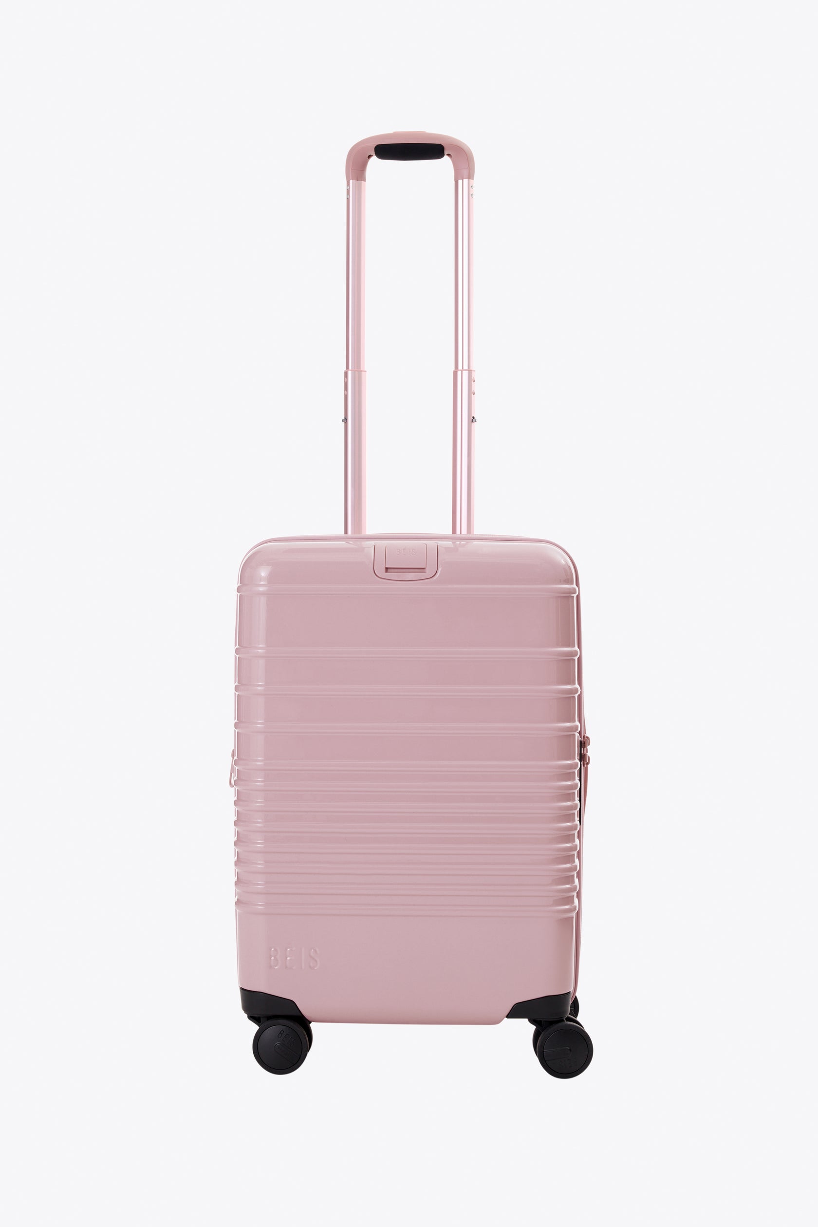 BÉIS 'The Carry-On Roller' in Glossy Atlas Pink - 21" Carry On Luggage ...