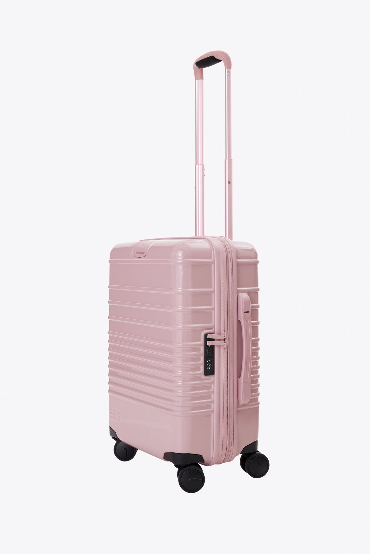 BÉIS 'The Carry-On Roller' in Glossy Atlas Pink - 21" Carry On Luggage ...