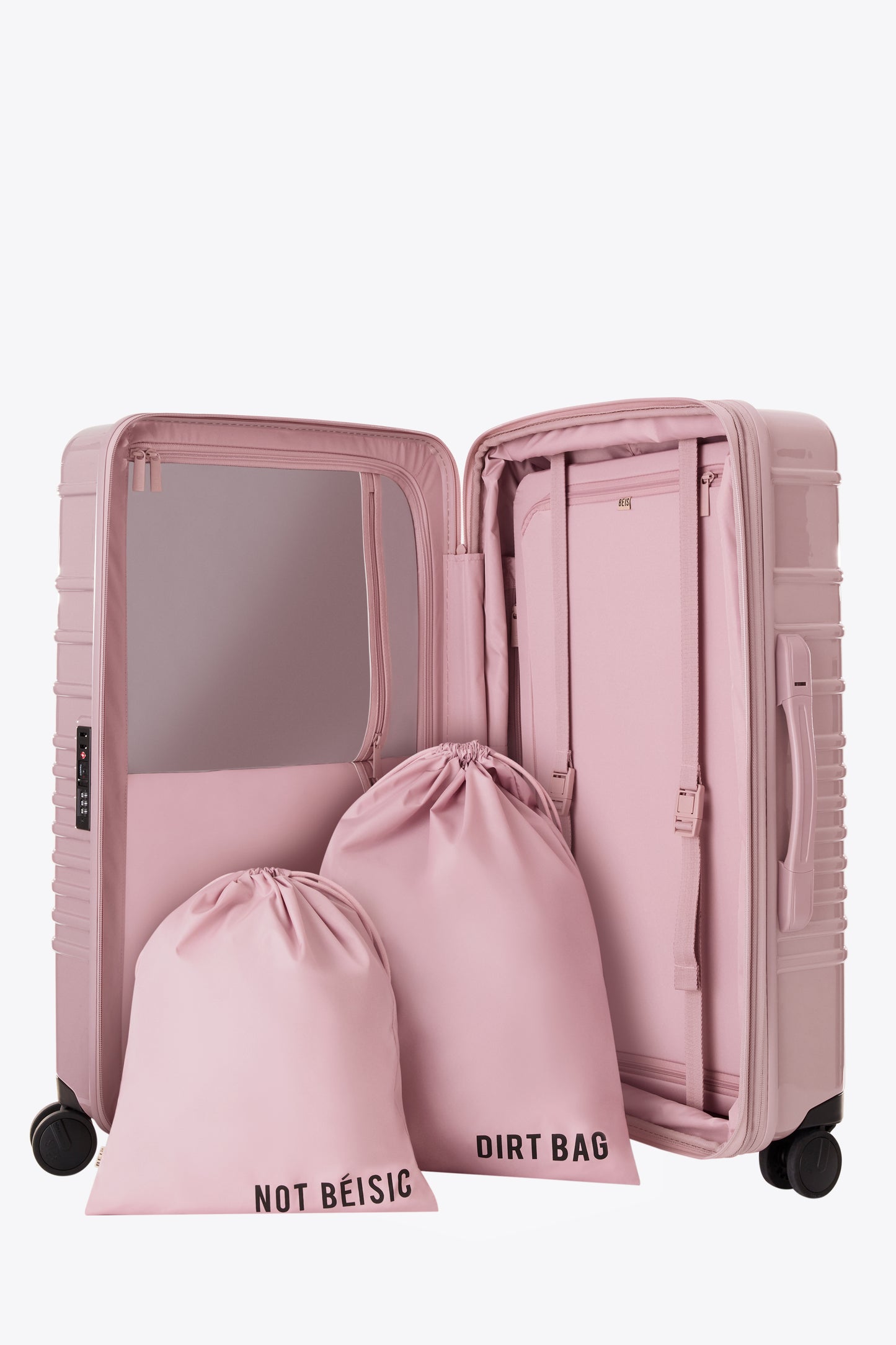 The Medium Check-In Roller in Glossy Atlas Pink