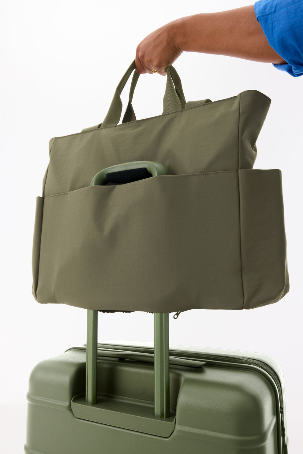 BÉIS 'The Sport Carry-All' in Olive - Green Tennis Tote Bag & Sport ...