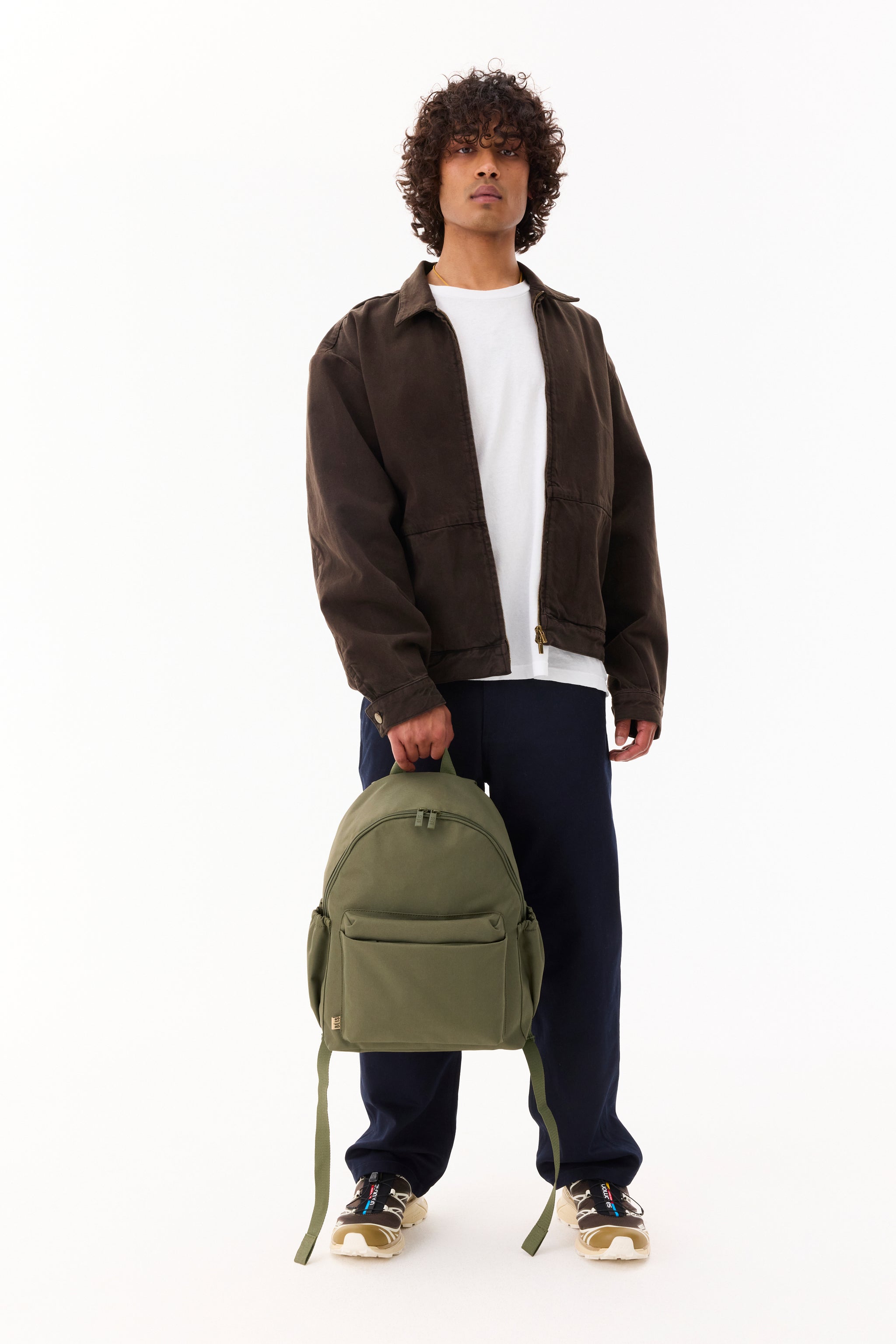 BÉIS 'The BÉISics Backpack' in Olive - Olive Green Laptop Backpack For ...
