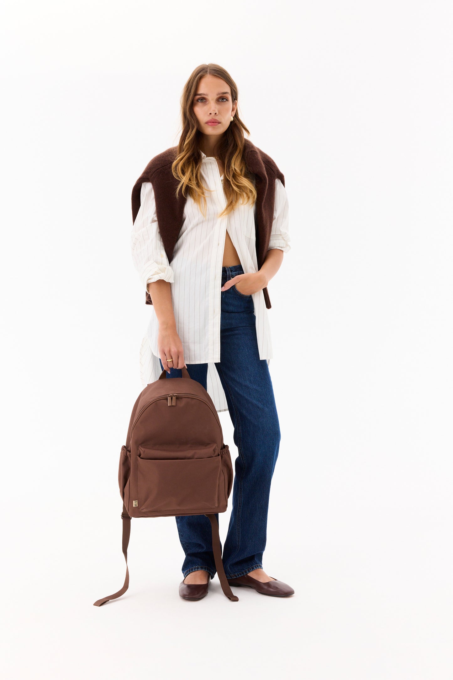 The BÉISics Backpack in Maple