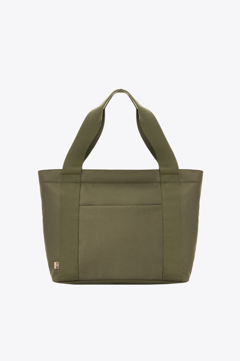 BÉIS 'The BÉISics Tote' in Olive - Olive Green Laptop Friendly Travel ...