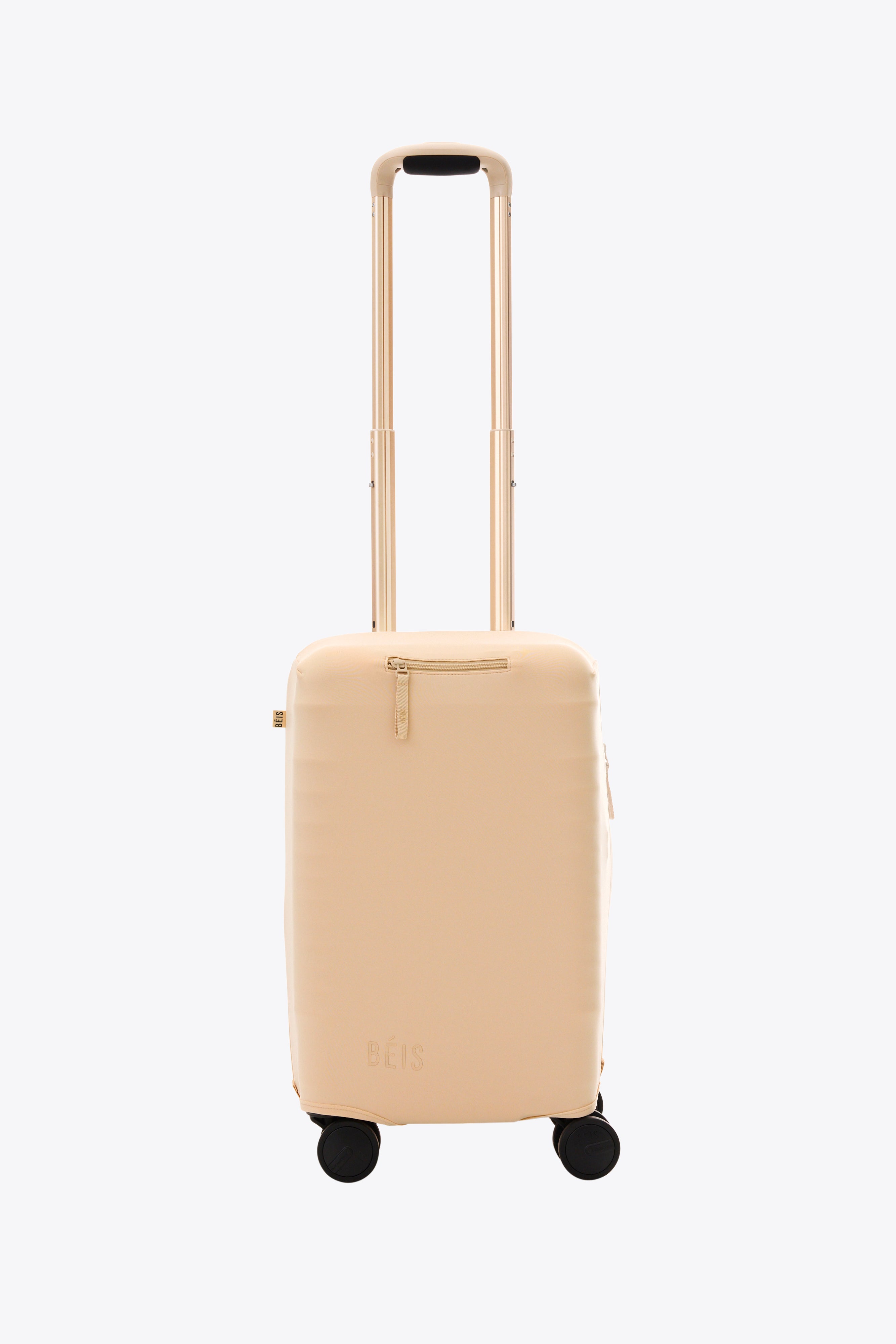 B IS The Small Carry On Luggage Cover In Beige Beige Small Carry On B Is The Small Carry On Luggage Cover In Beige Beige Small Carry On