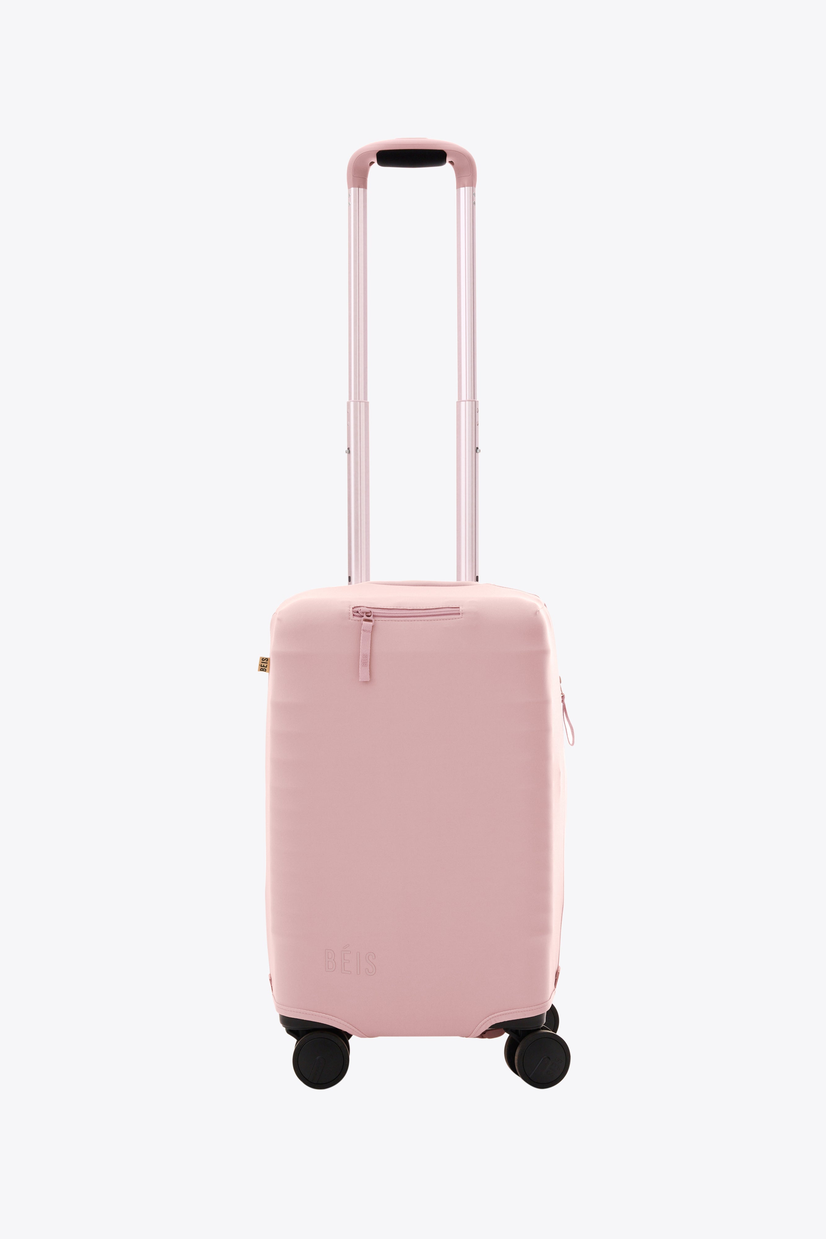 BEIS The Small Carry On Luggage Cover in Atlas Pink Pink Small Carry On Luggage Cover Protector