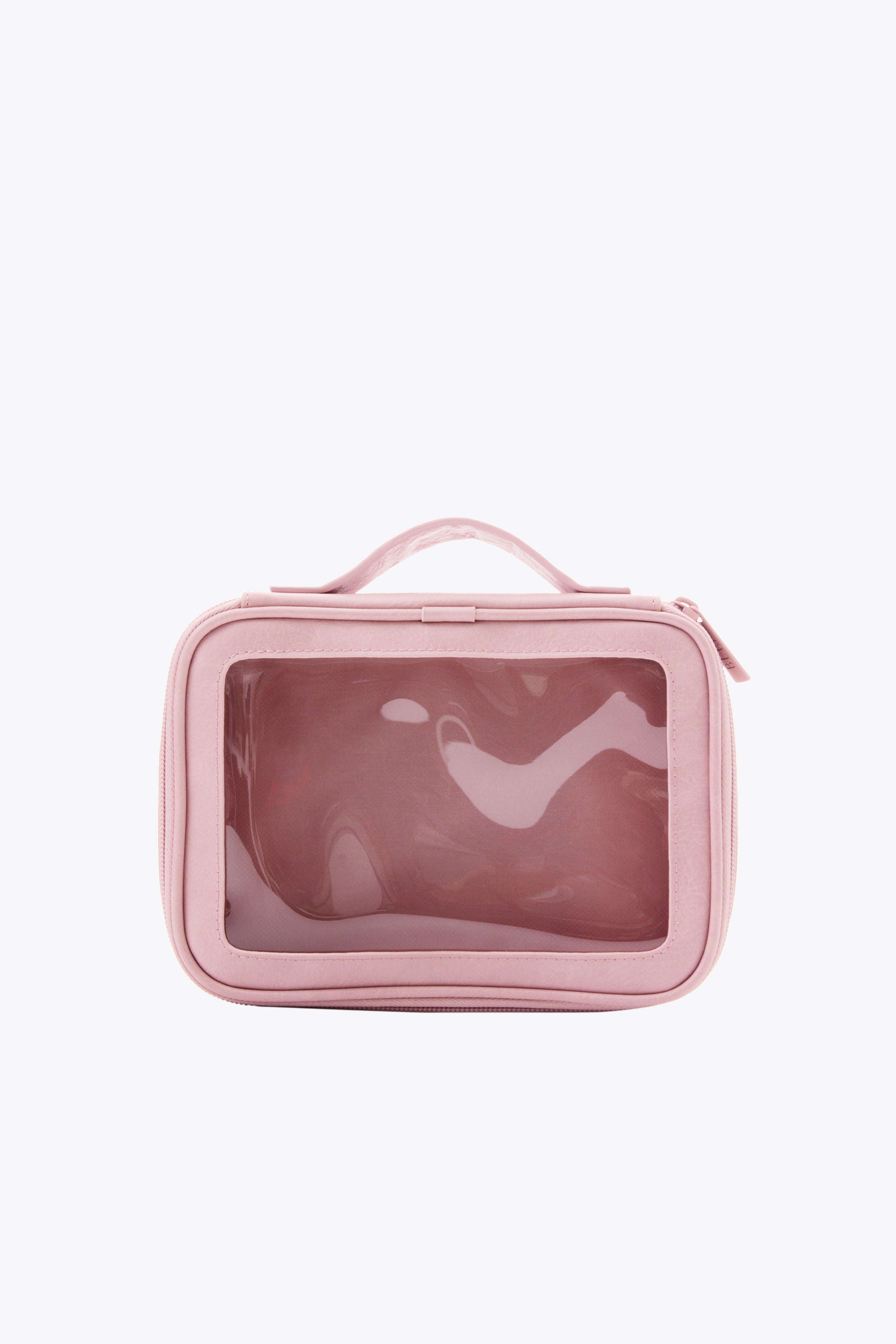 Beis The Holiday Cosmetic Case in Metallic Pink deals