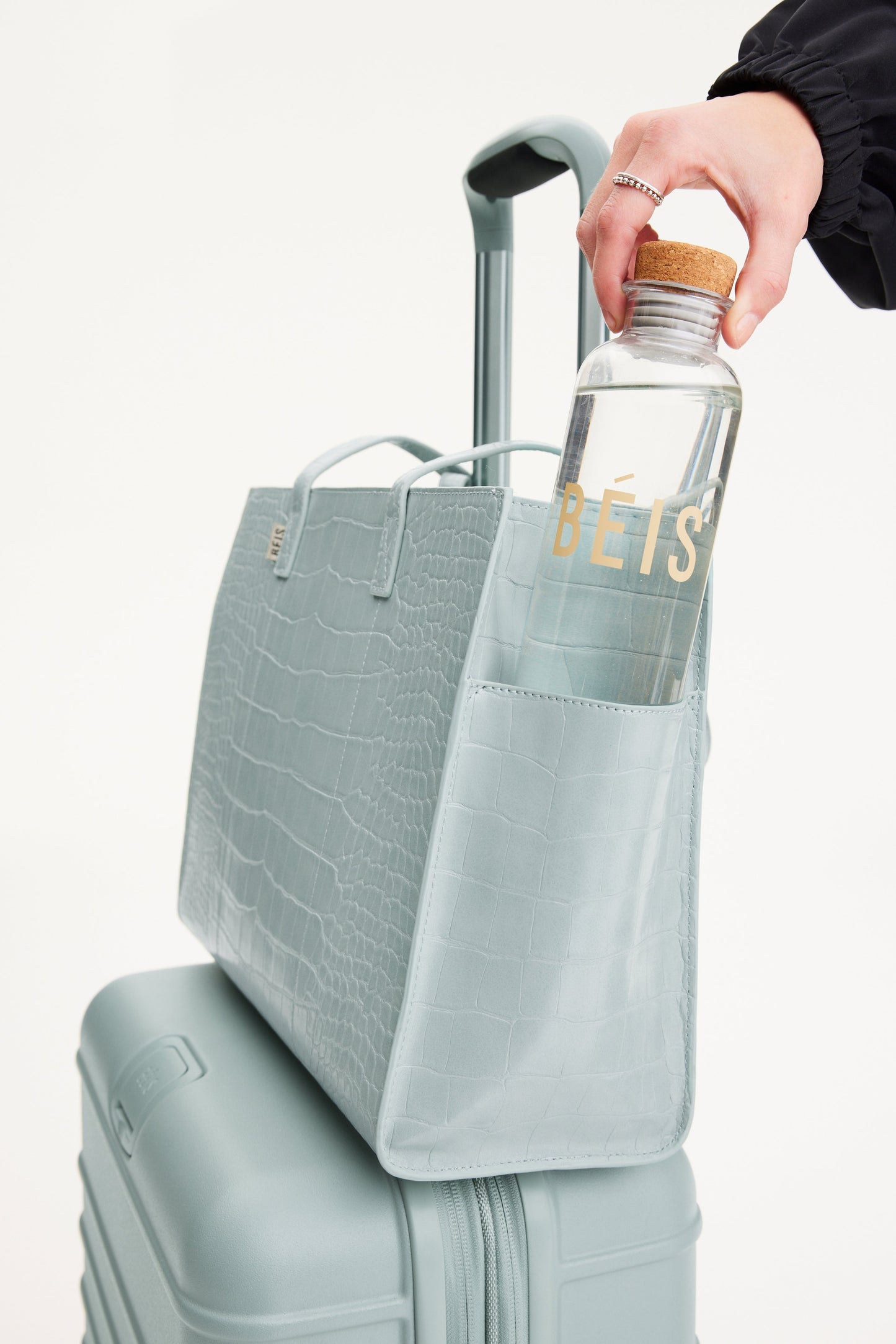 Resale The Work Tote in Slate Croc