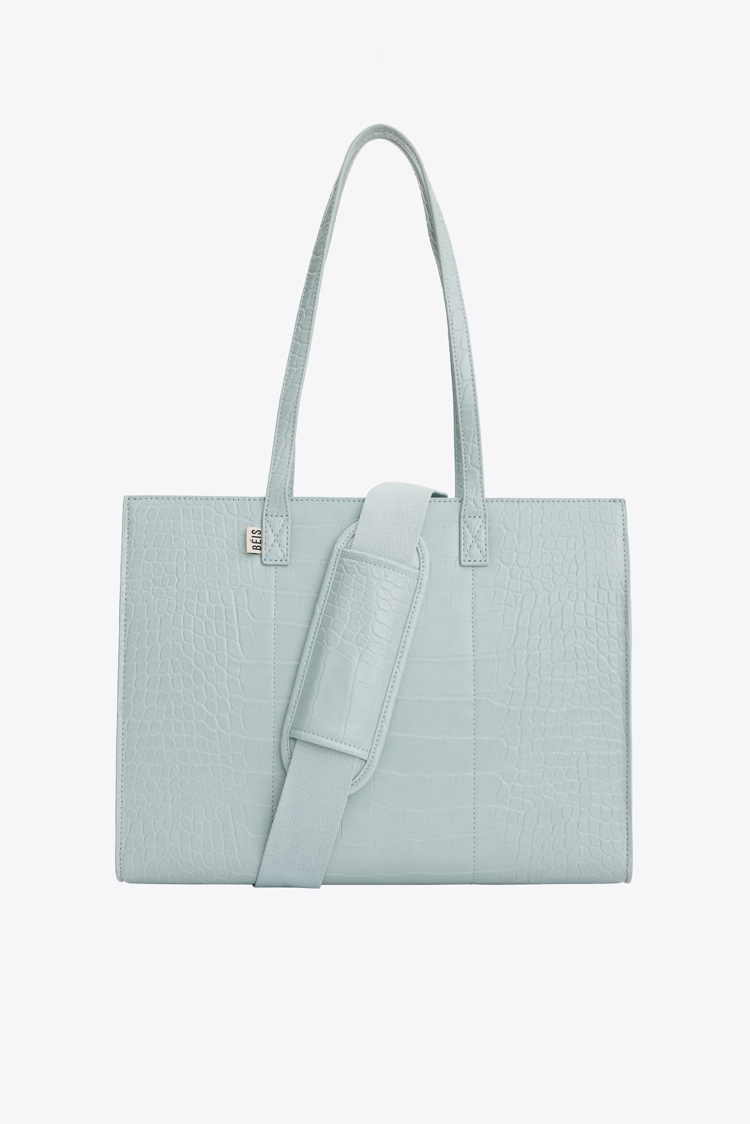 The Work Totes in Slate Croc