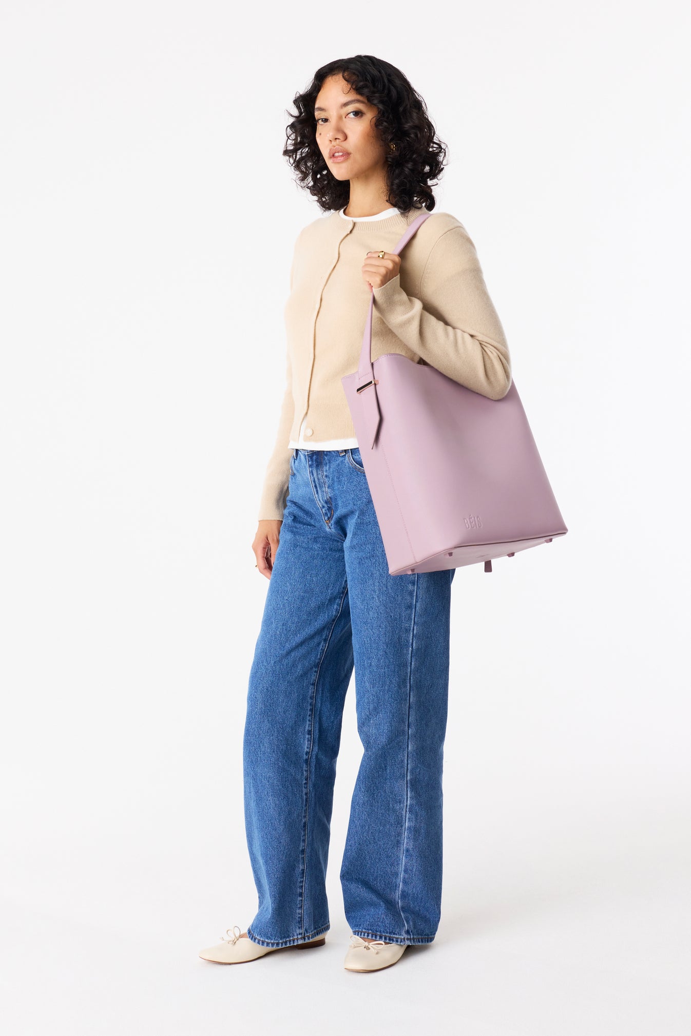 BÉIS 'The Wicked Tote' in Wicked Pink - Sleek Pink Tote Bag for Work ...