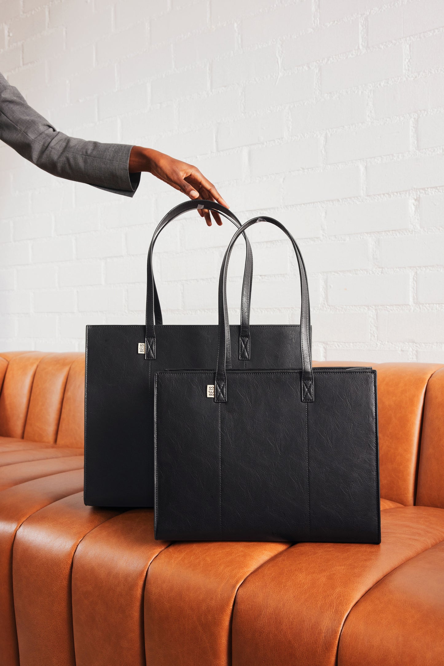 The Large Work Tote in Black