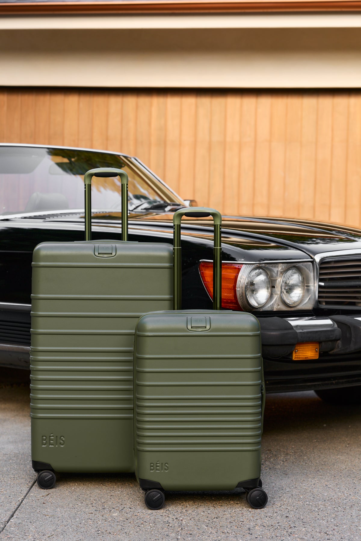 BÉIS 'The Luggage Starter Set' in Olive - Carry-On and Check-In ...