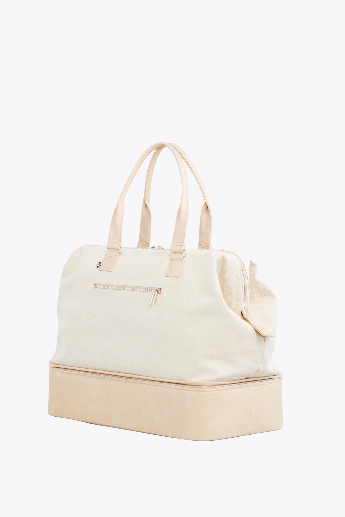 BÉIS 'The Convertible Weekender' in Beige - Small Weekender & Travel Bag