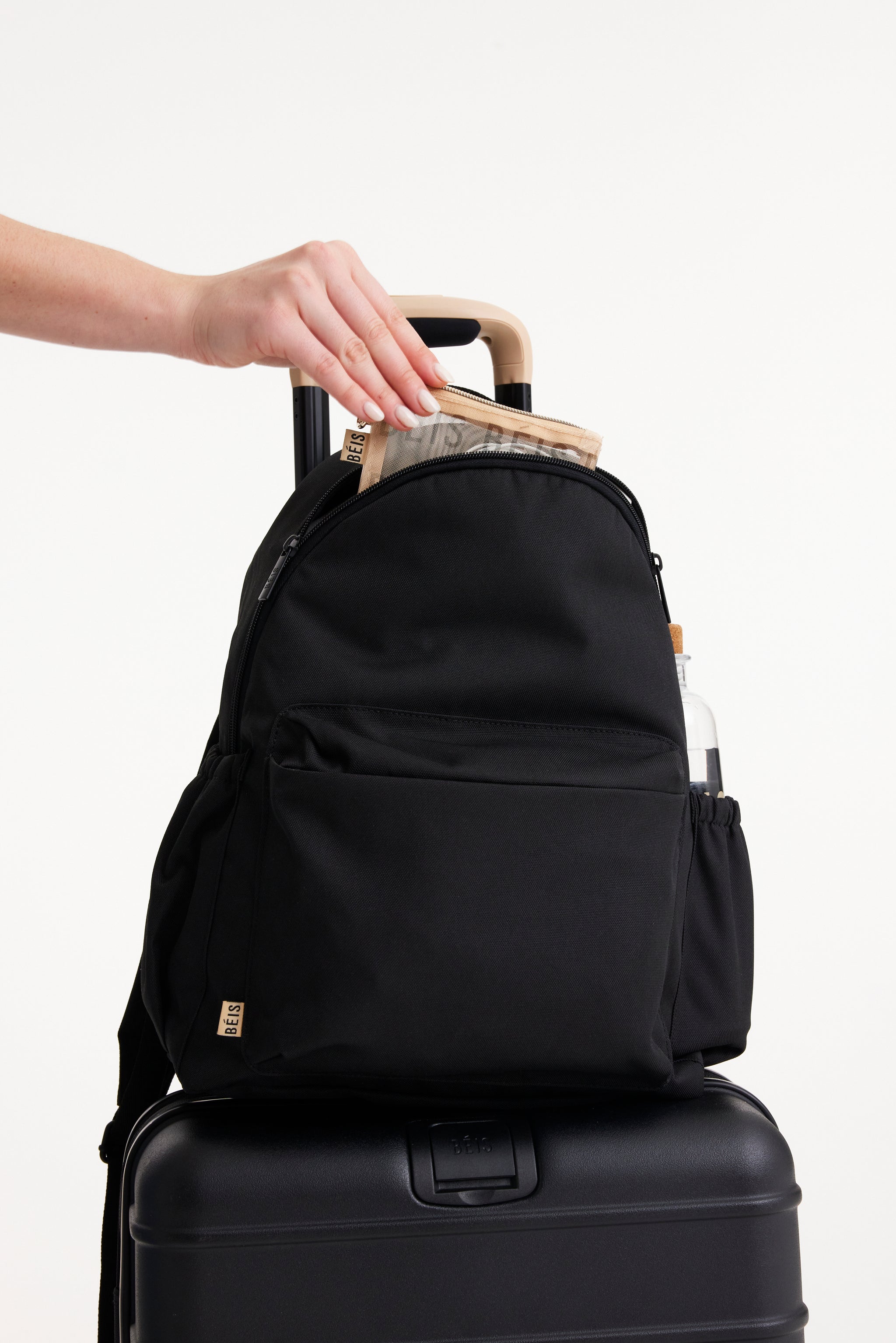 BÉIS 'The BEISICS Backpack' in Black - Backpack For Work & Travel With ...