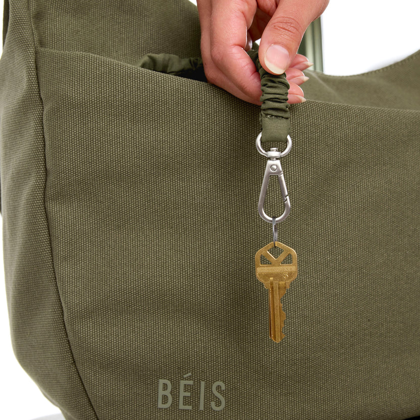 BÉIS 'The Carryall Crossbody' in Olive - Olive Green Crescent Crossbody ...