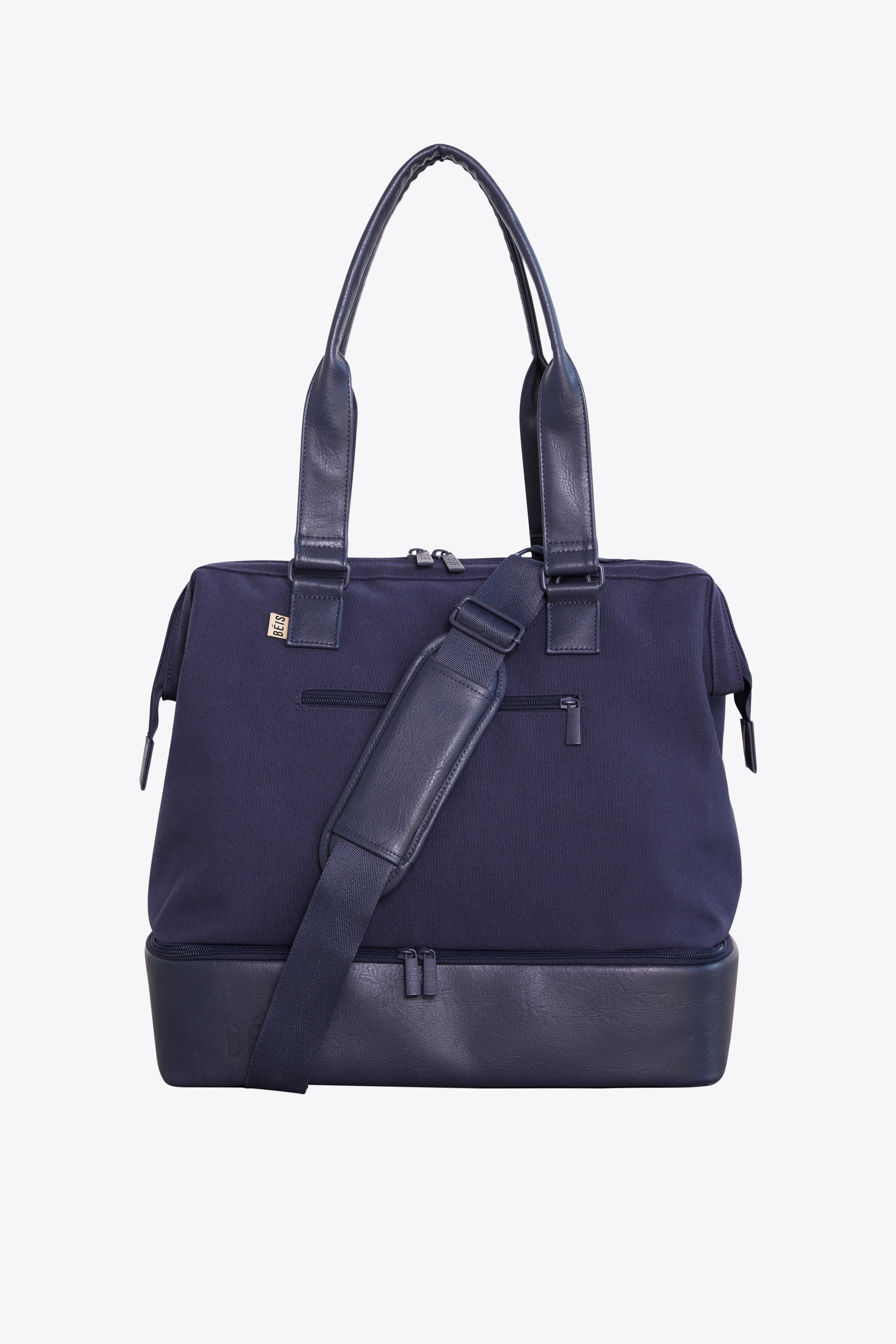 BÉIS 'The Mini Weekender' in Navy - Mini Blue Weekender Bag & Small ...
