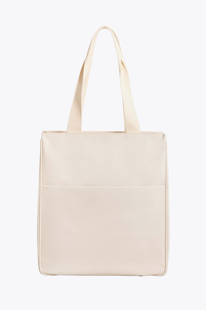 Pieced North South Tobo Tote-BRIGHT RED/BLACK- main image 0