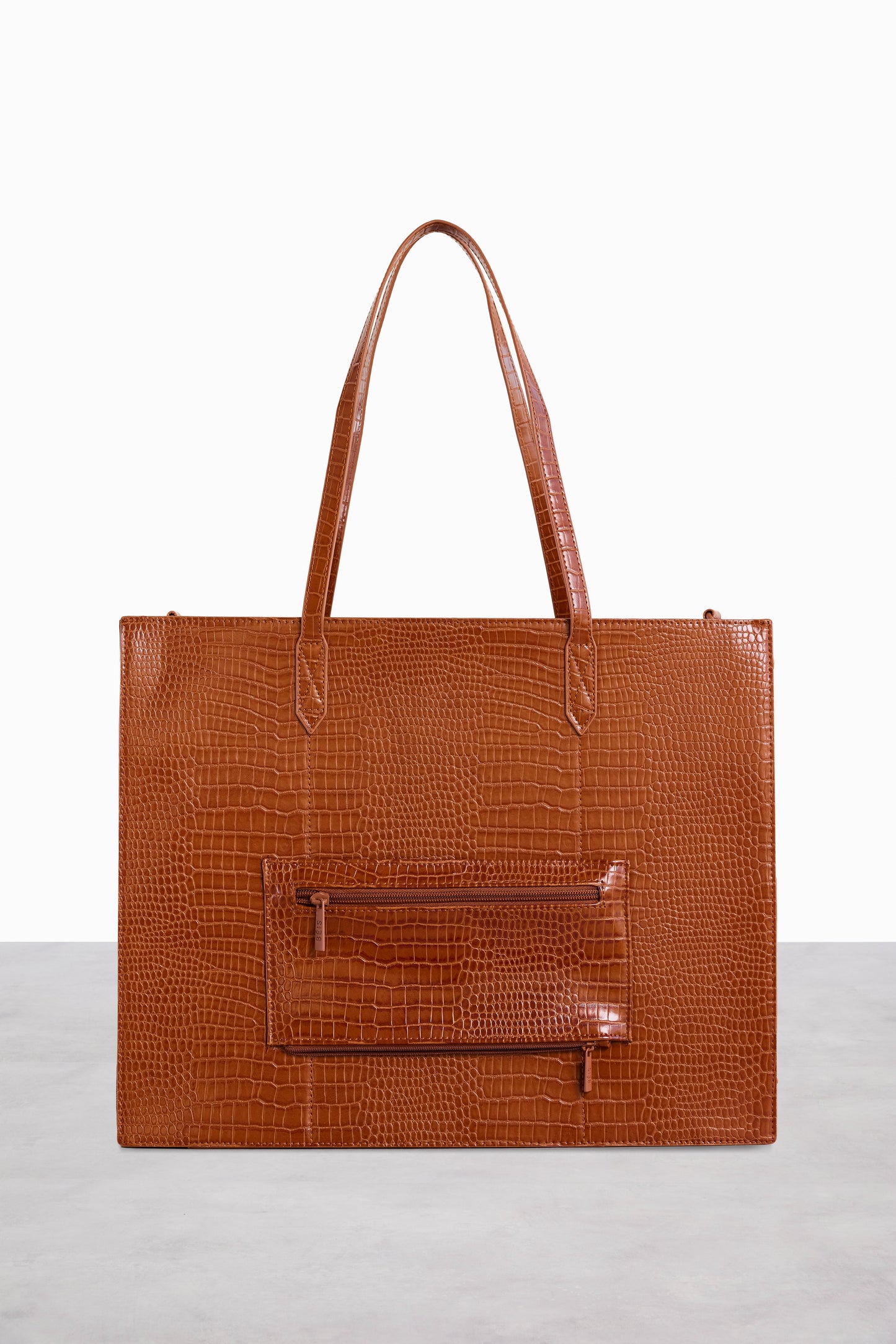 Resale The Large Work Tote in Cognac Croc