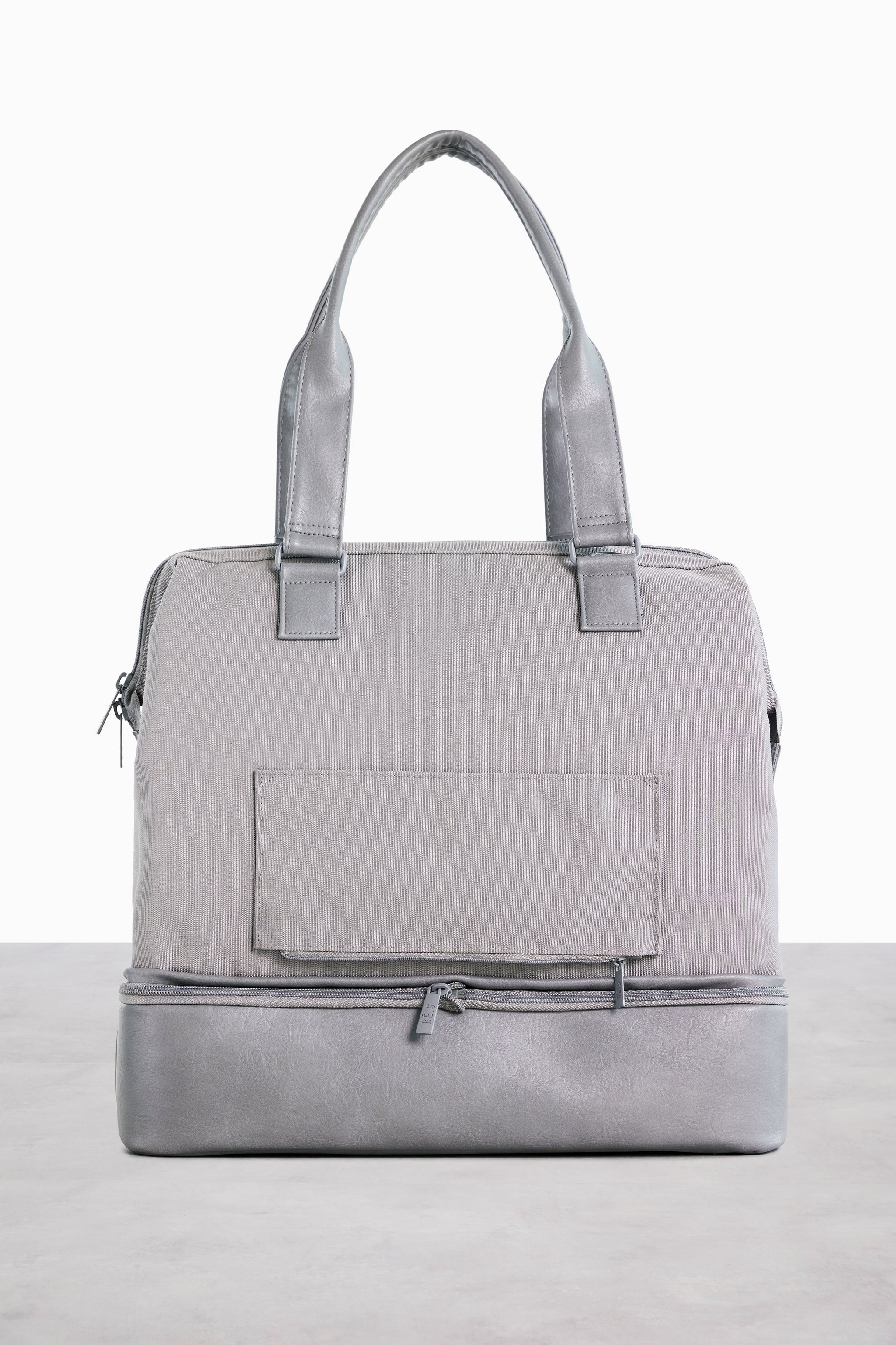 BÉIS 'The Convertible Mini Weekender' In Grey - Small Grey Weekender ...