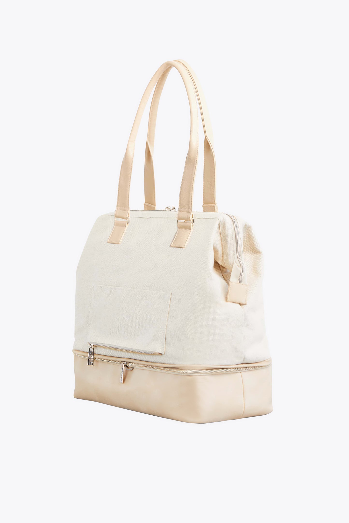 The Convertible Mini Weekender in Beige