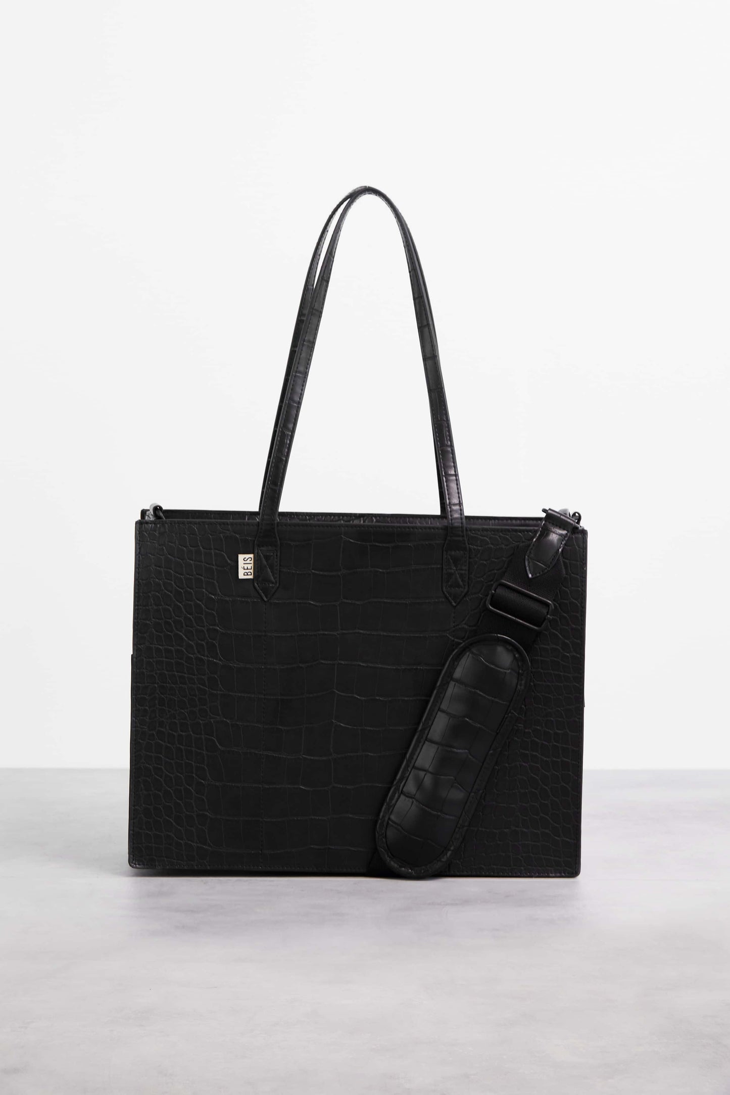 Resale The Work Tote in Black Croc