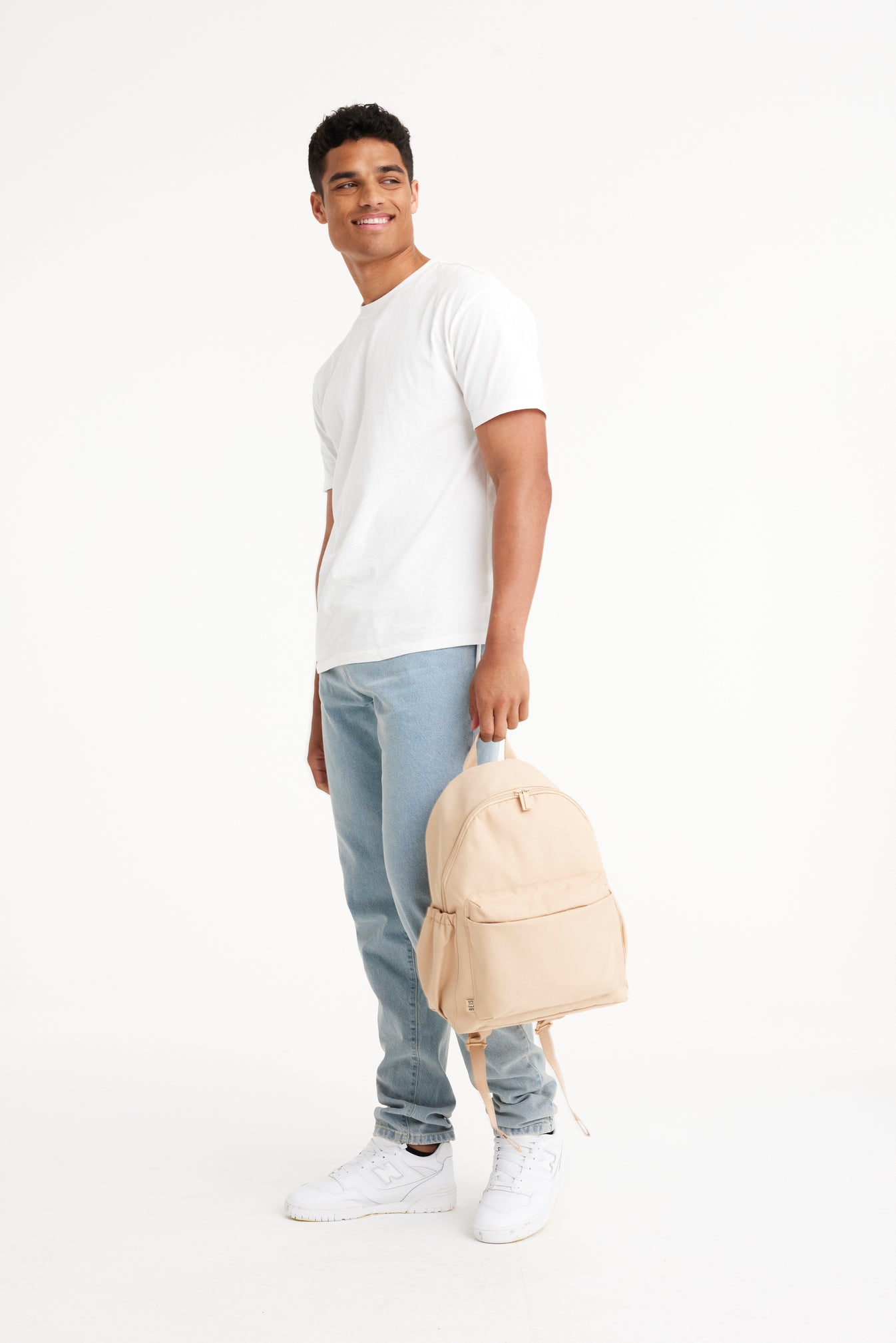 BÉIS 'The BEISICS Backpack' in Beige - Backpack For Work & Travel With ...