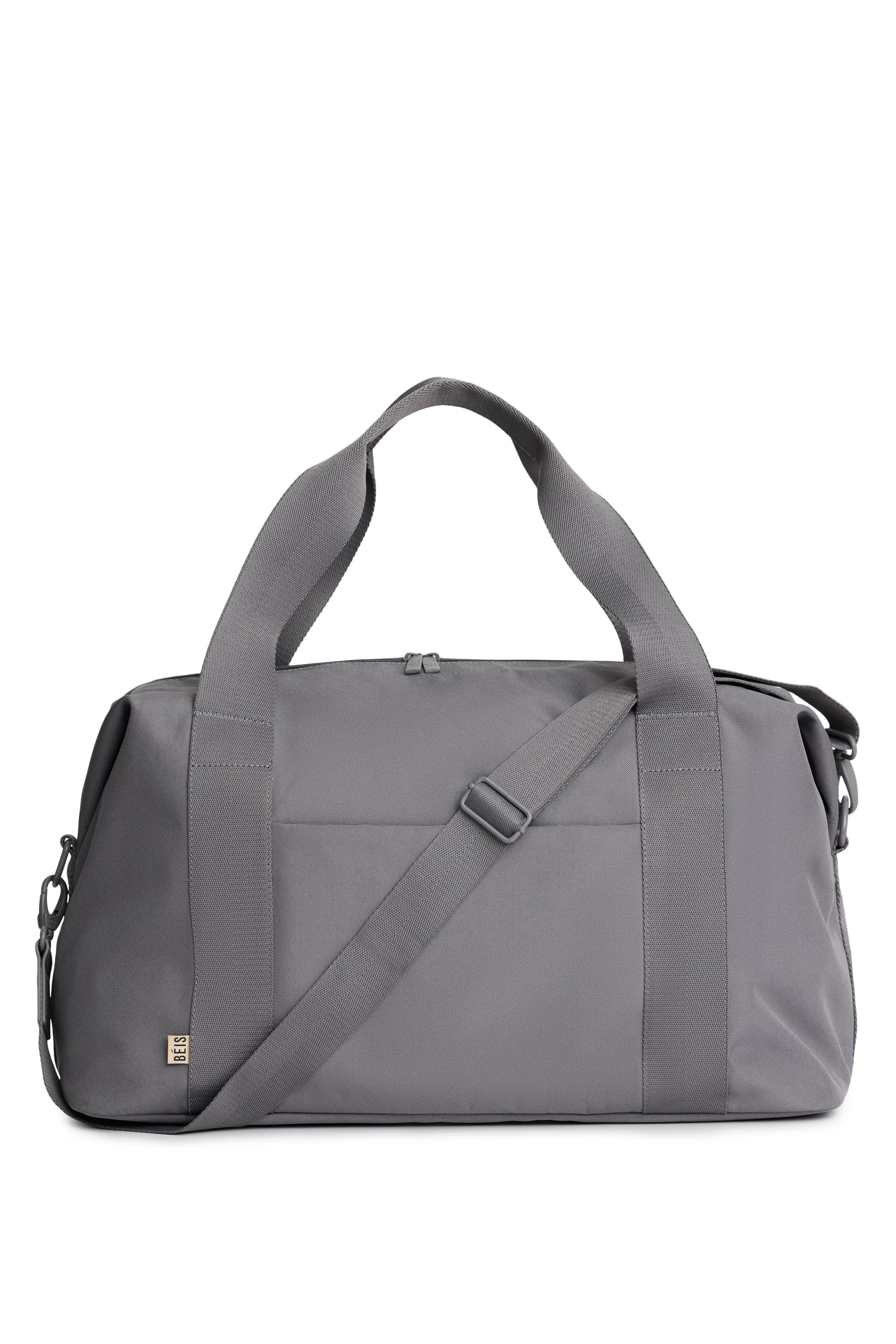 BÉIS 'The BEISICS Duffle' in Grey - Large Travel Duffle Bag in Grey