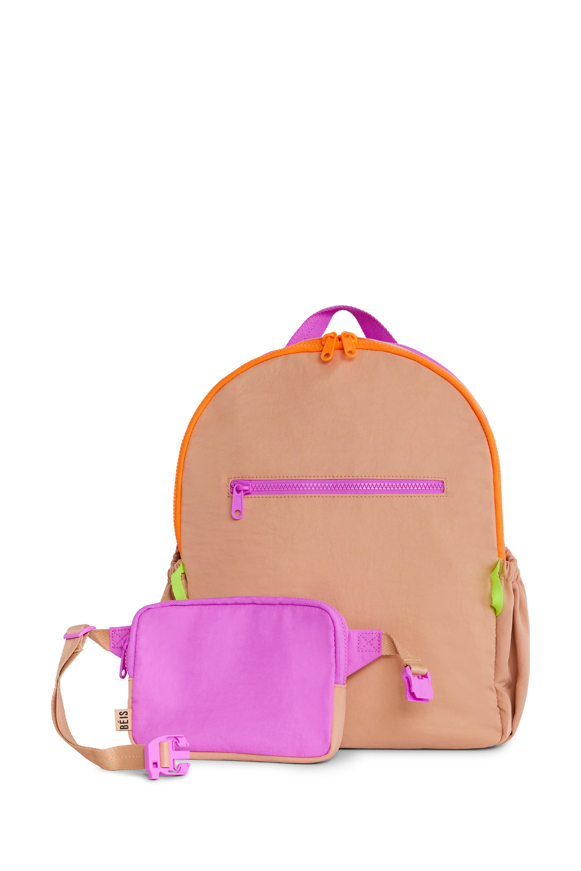 BÉIS 'The Kids Backpack' in Beige - Best Travel Backpack For Kids In Beige