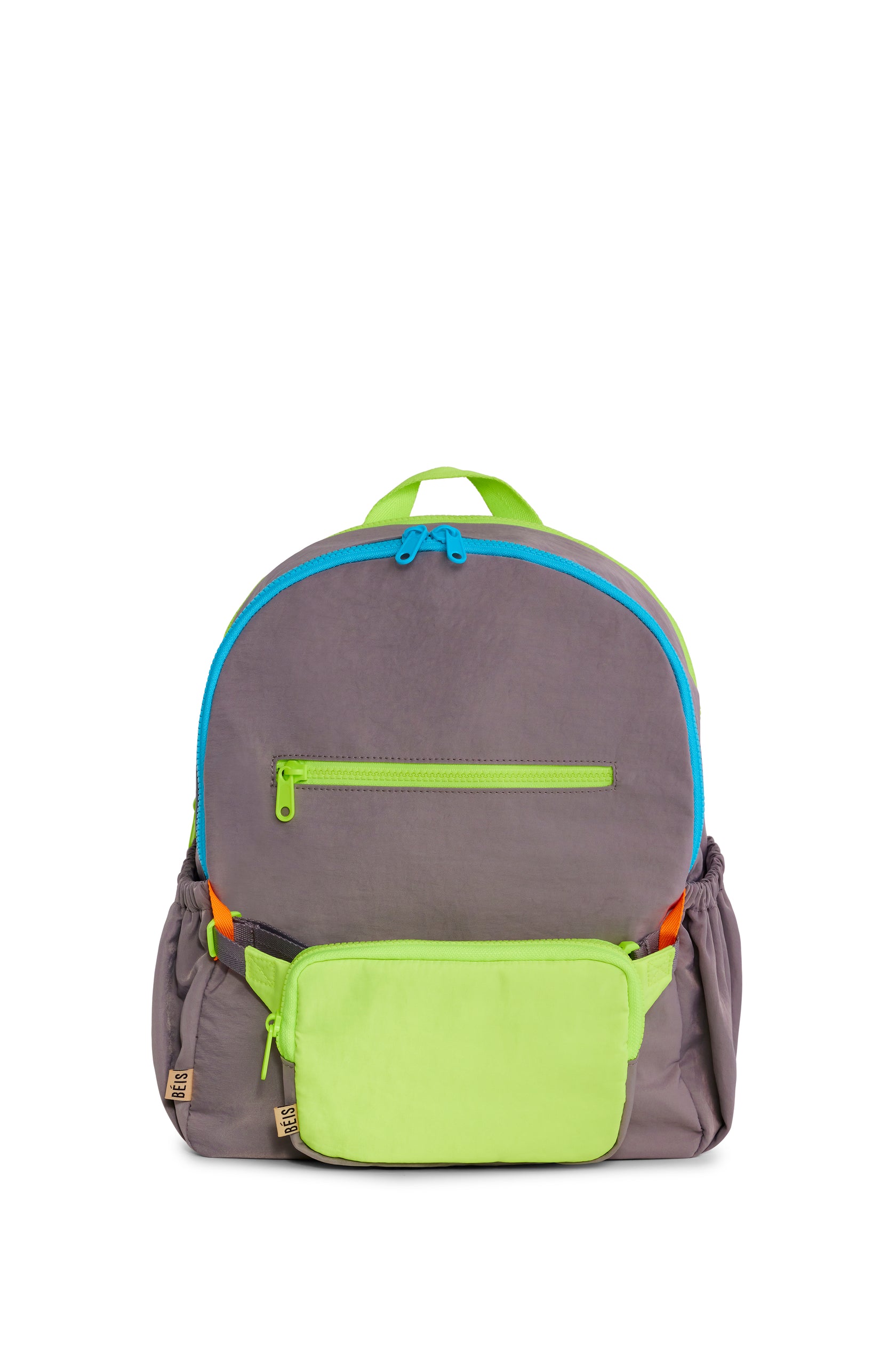 BÉIS 'The Kids Backpack' in Grey - Cool Travel Backpacks For Kids In Grey