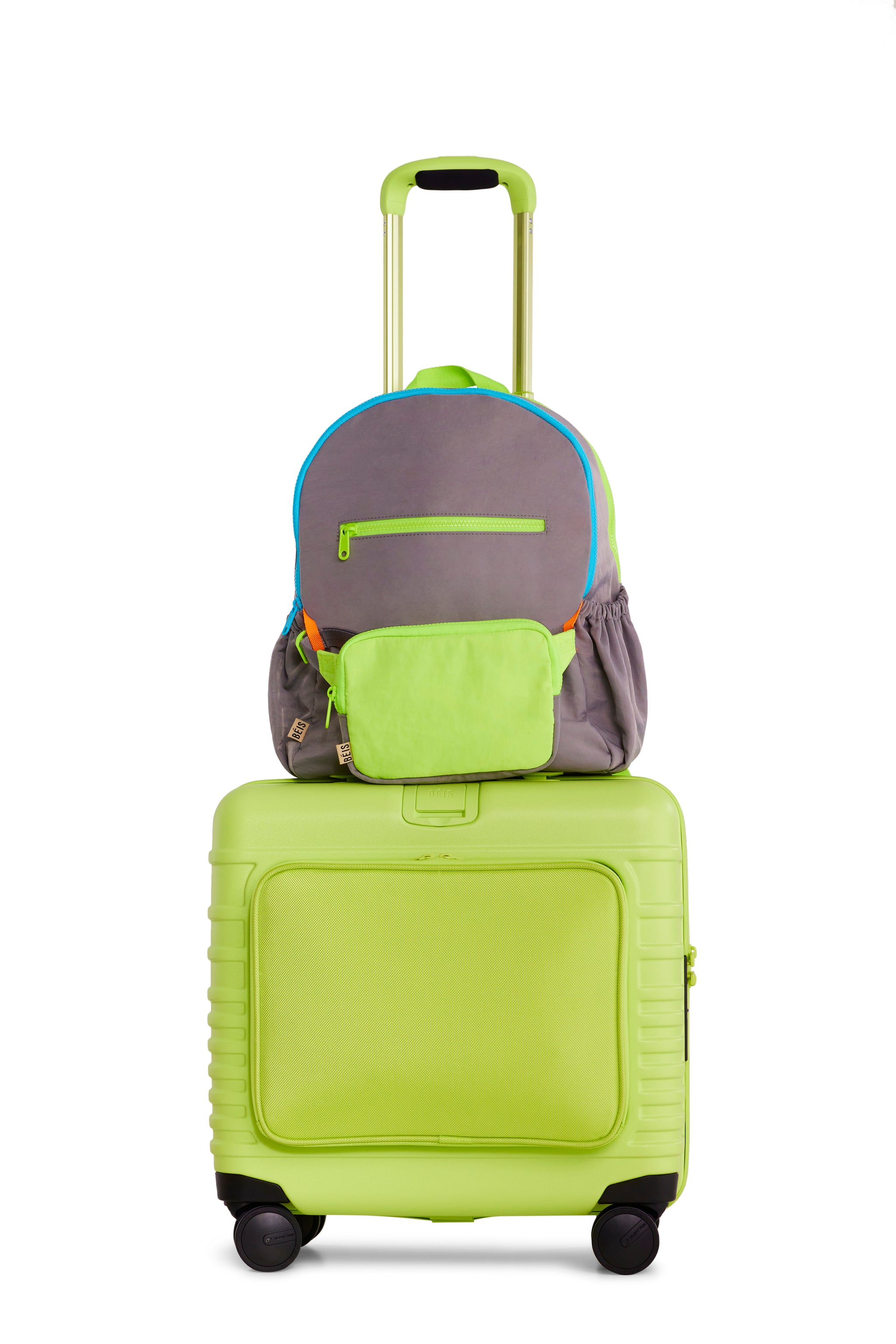 BÉIS 'The Kids Backpack' in Grey - Cool Travel Backpacks For Kids In Grey