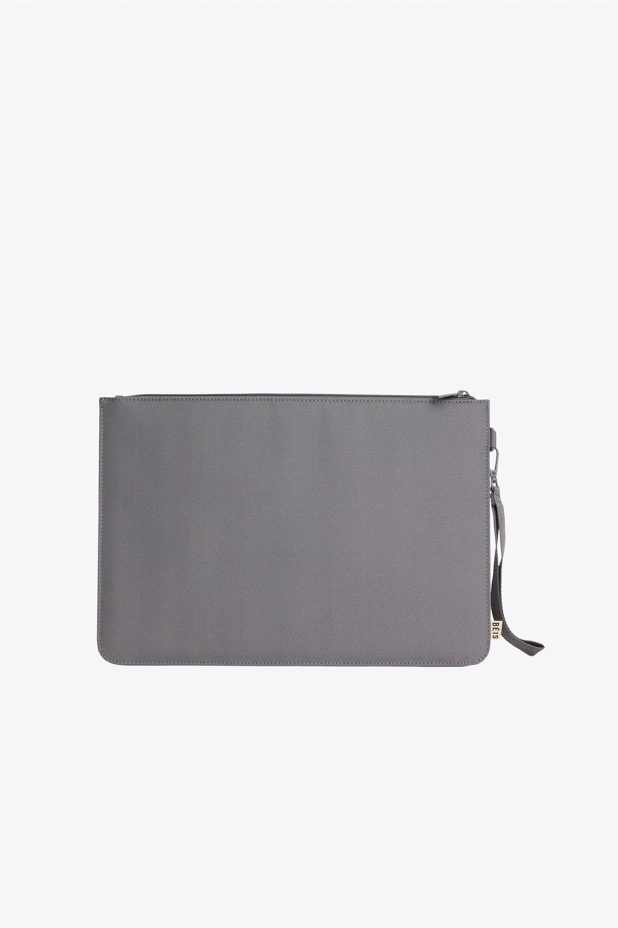 BÉIS 'The BEISICS Laptop Pouch' in Grey Padded Laptop Sleeve in Grey