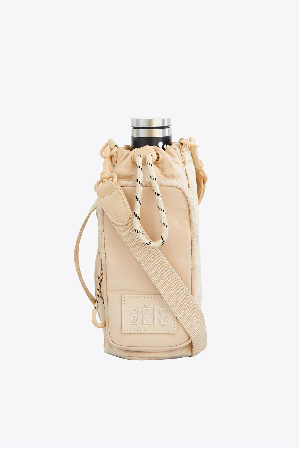 BÉIS 'The Water Bottle Sling' in Beige - Water Bottle Sling For Travel & The Gym