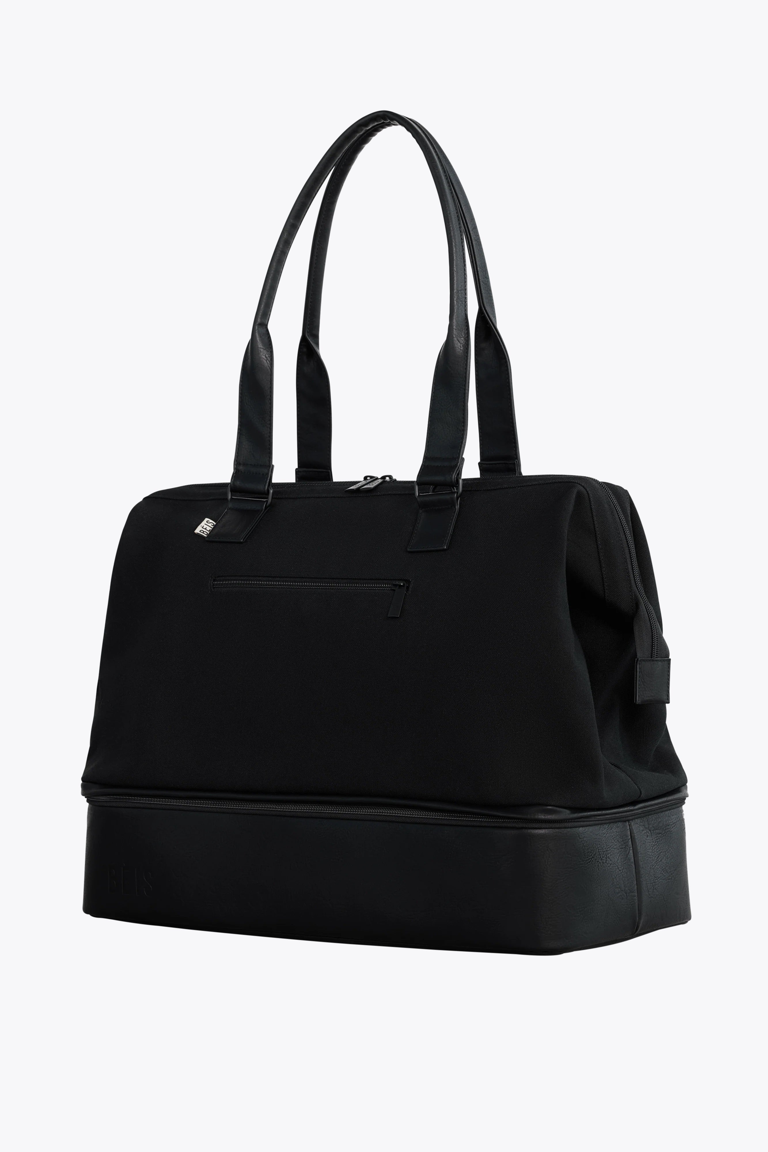 BEIS The Weekender in Black Black Travel Bag Overnight Bags