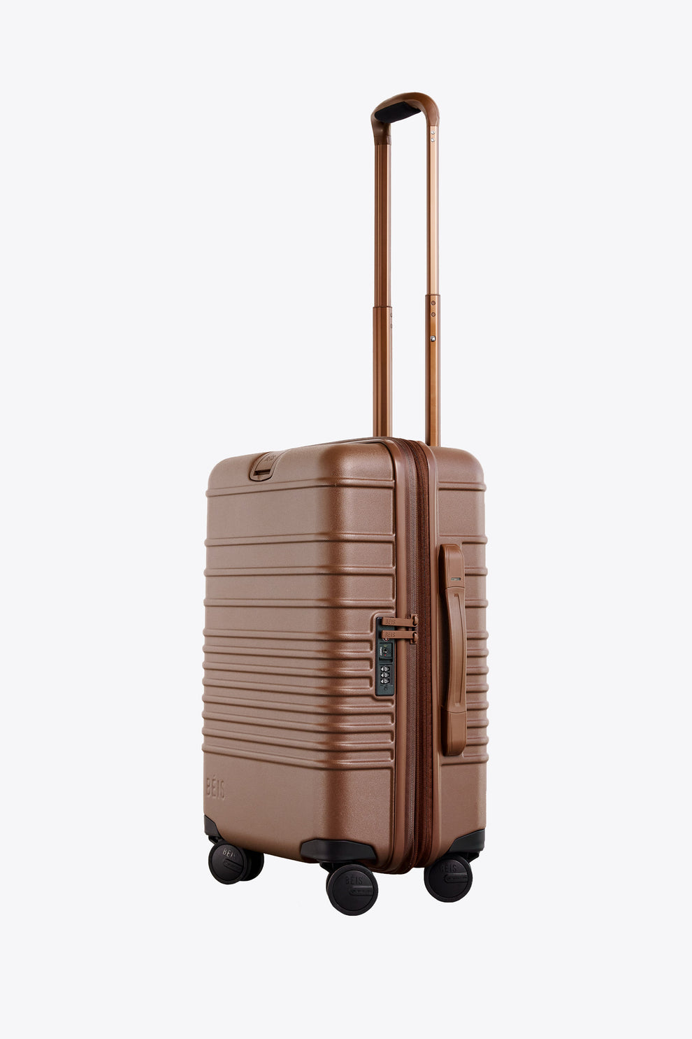 BÉIS 'The Carry-On Roller' in Maple - Brown Carry On Luggage & Hard ...