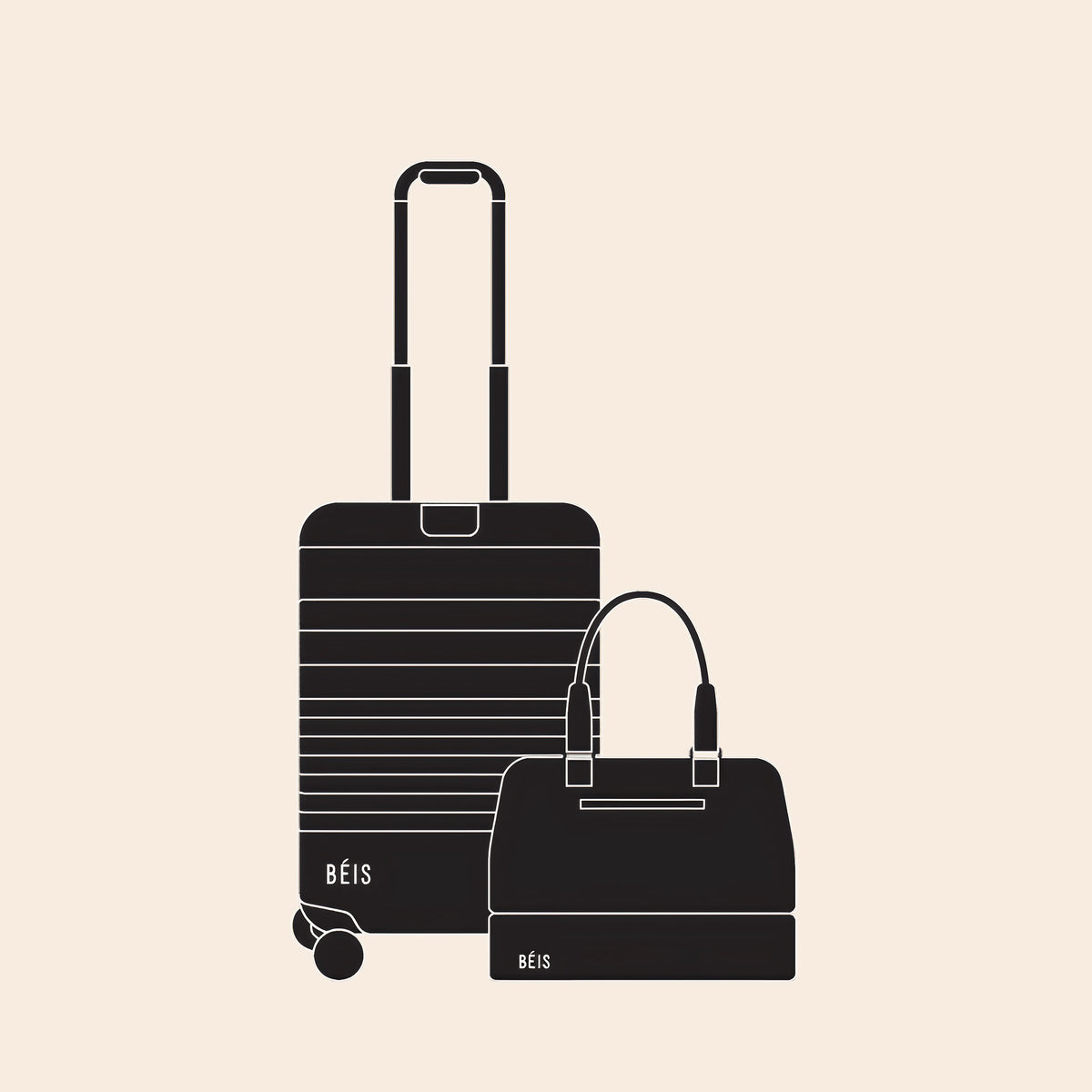 Monogram Suitcase Personalized Travel Gear | Monogrammed Luggage & Bags by BÉIS