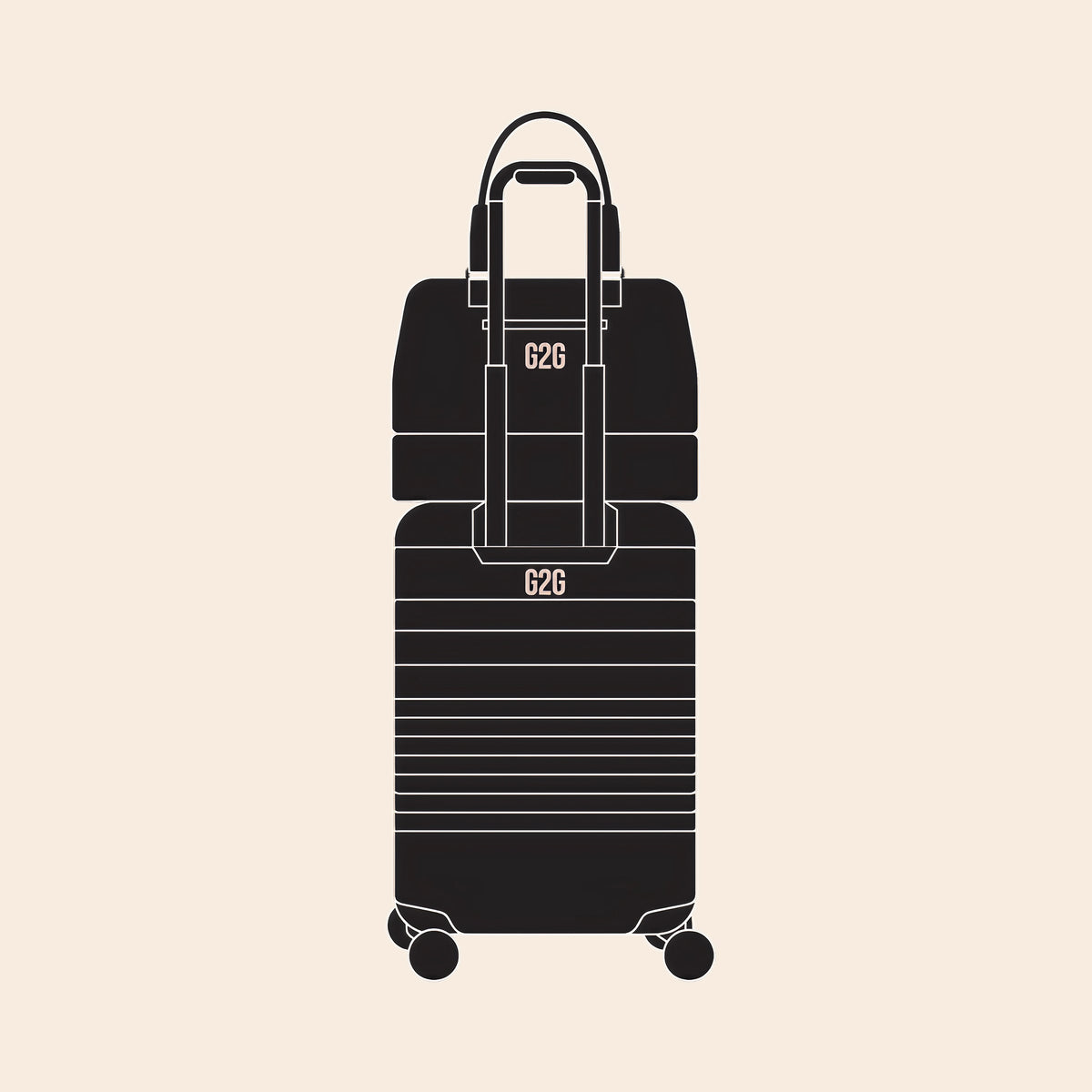 Monogram Suitcase Personalized Travel Gear | Monogrammed Luggage & Bags by BÉIS