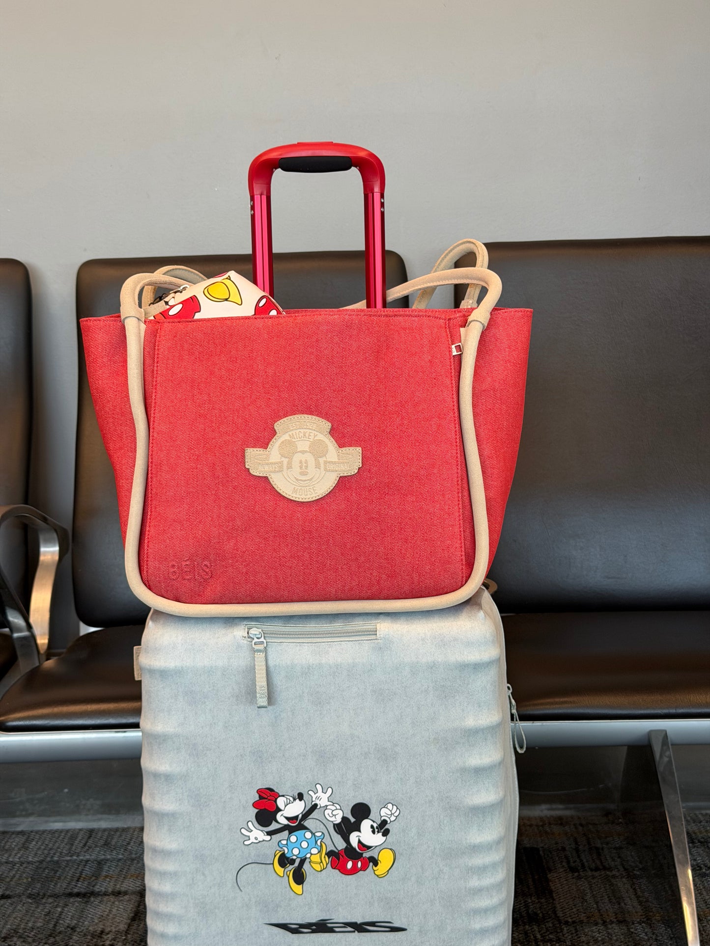 The Disney Tote Bag in Red Jeans