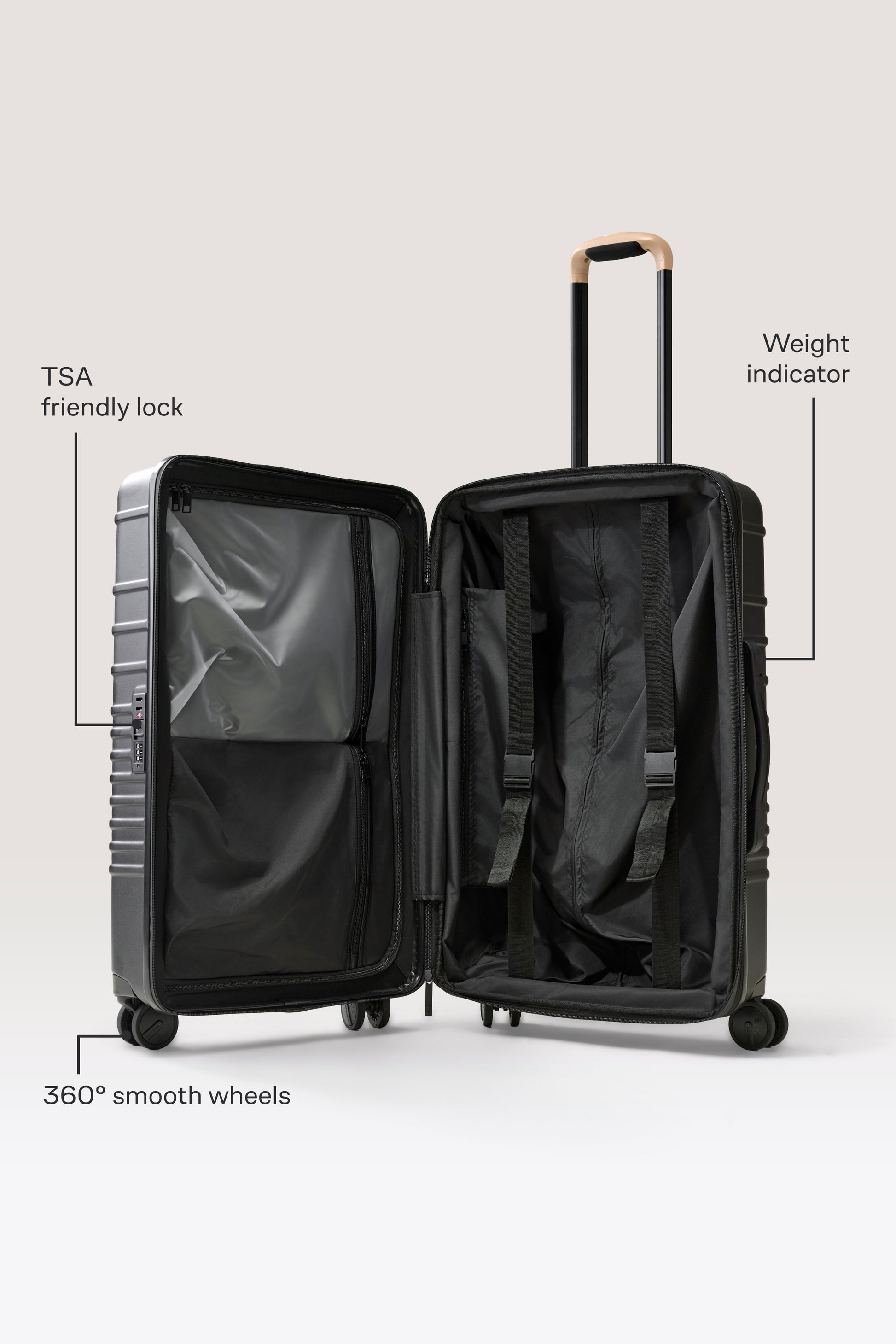 BEIS The Medium Check-In Roller in Black
