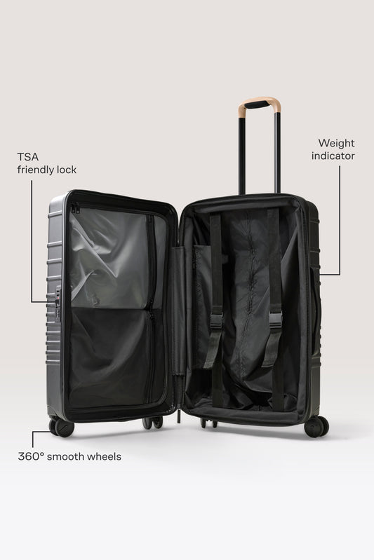The Medium Check-In Roller in Black